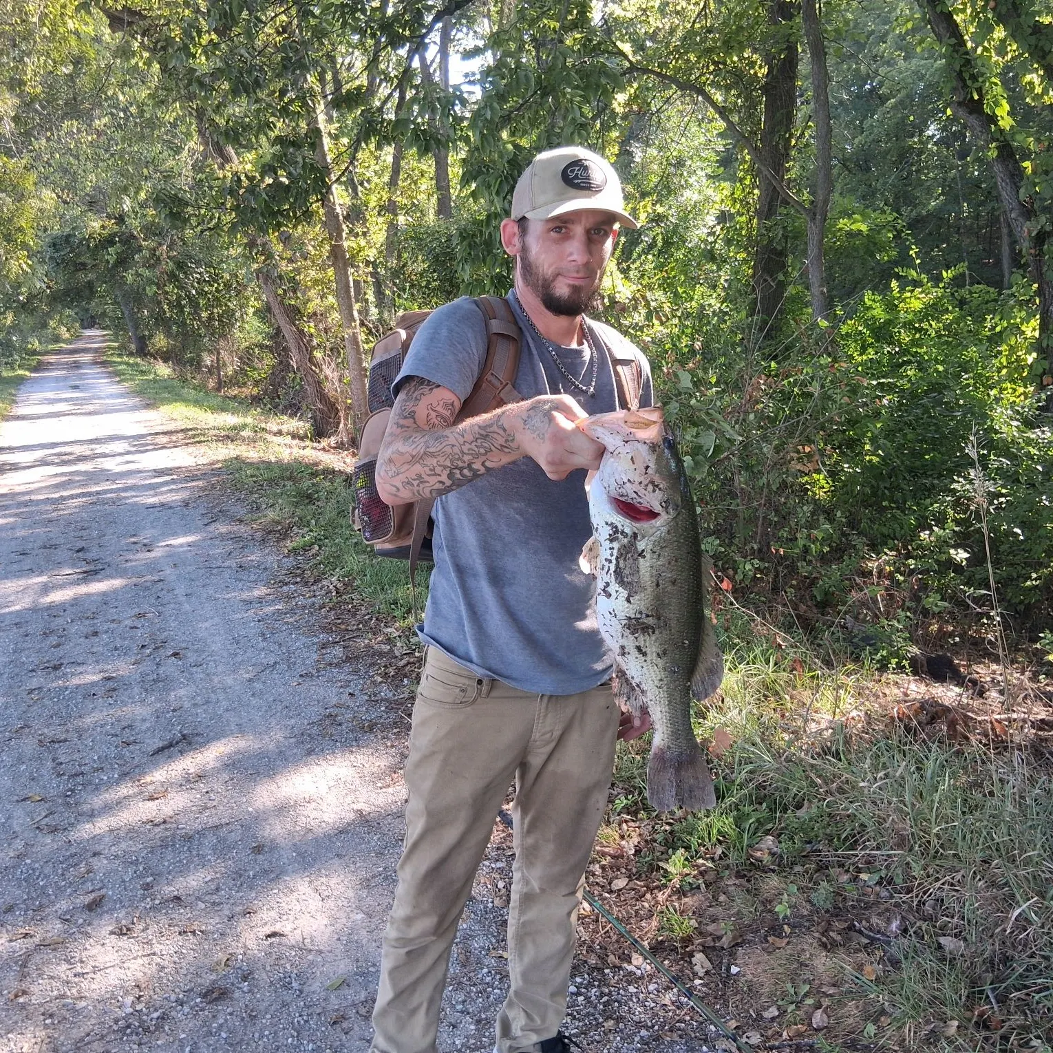 Largemouth bass caught on Fishbrain