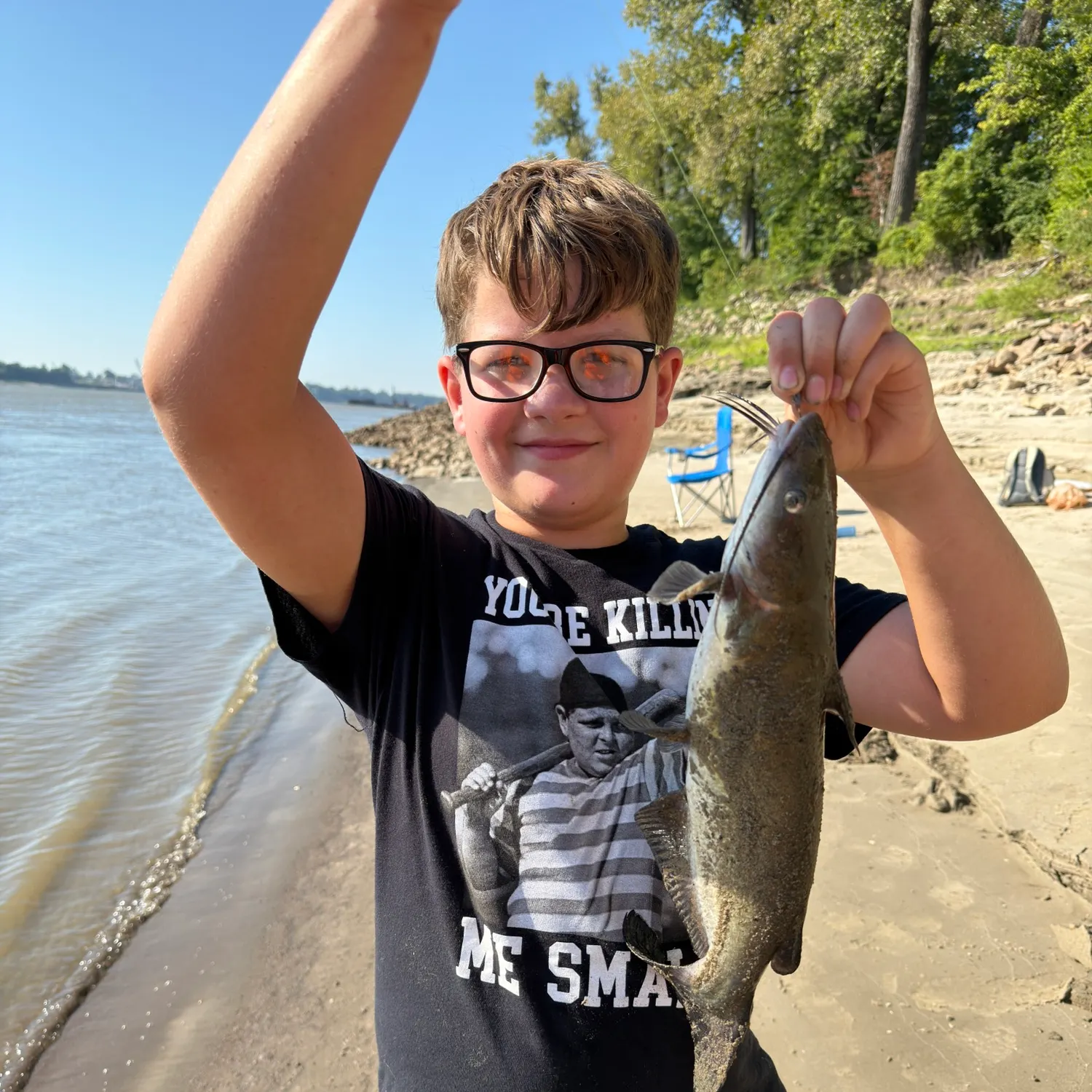 Channel catfish caught on Fishbrain