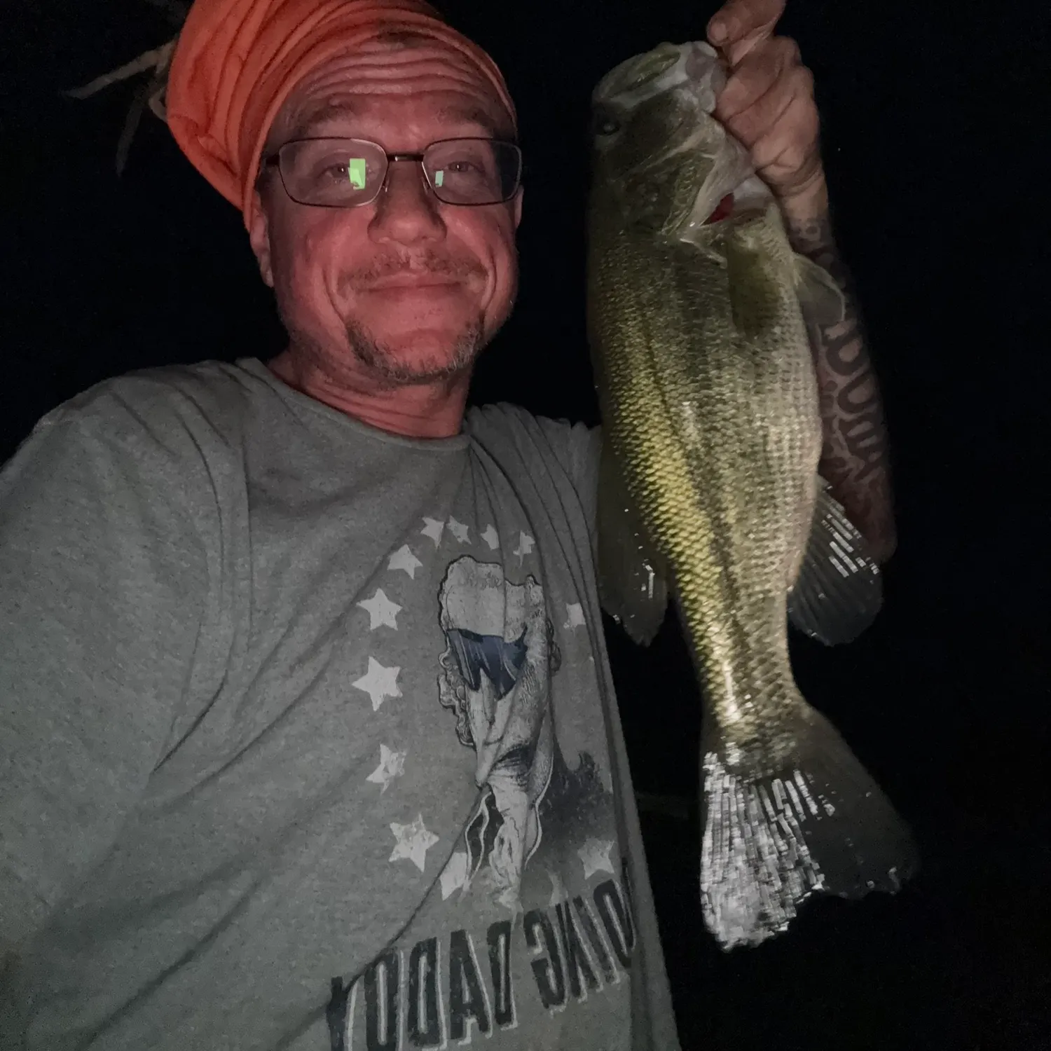 Largemouth bass caught on Fishbrain