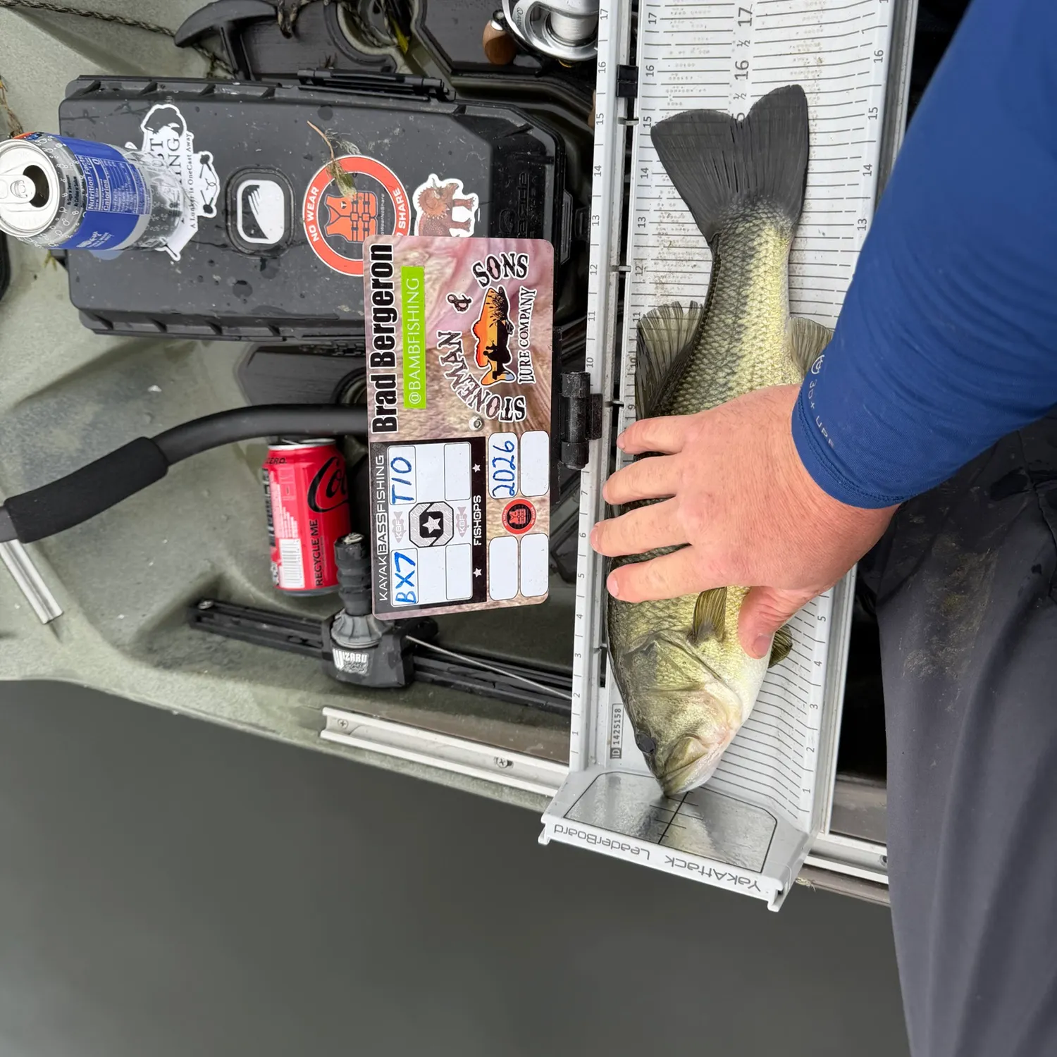Largemouth bass caught on Fishbrain