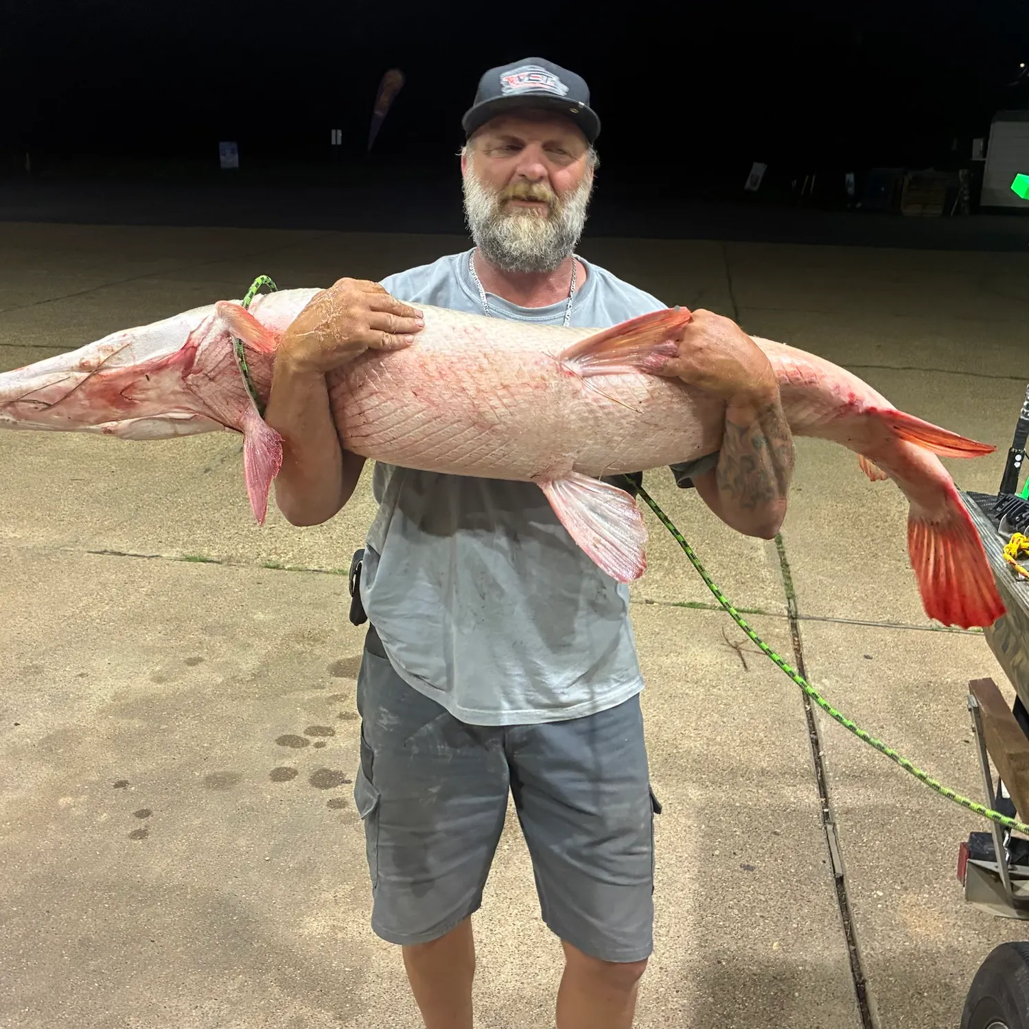Alligator gar caught on Fishbrain