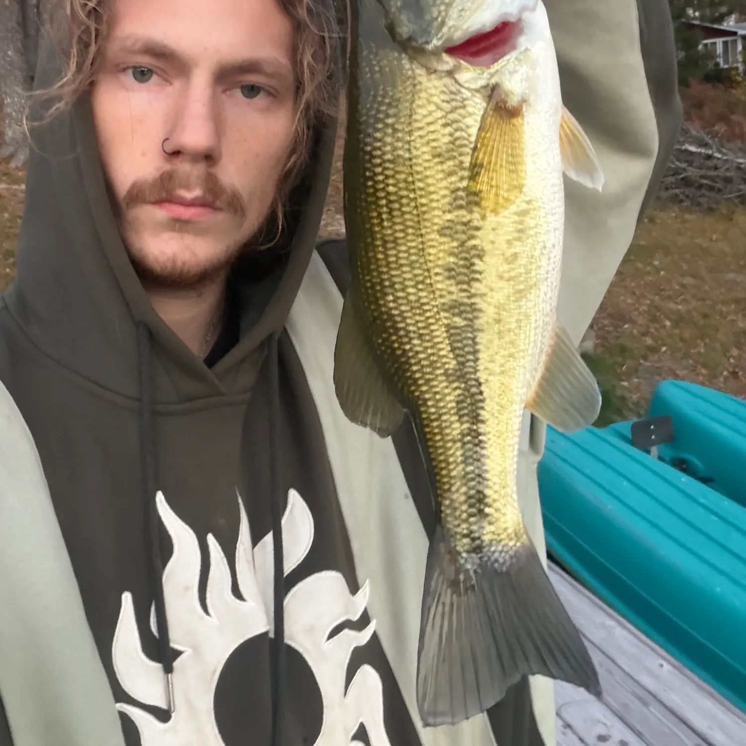 Largemouth bass caught on Fishbrain