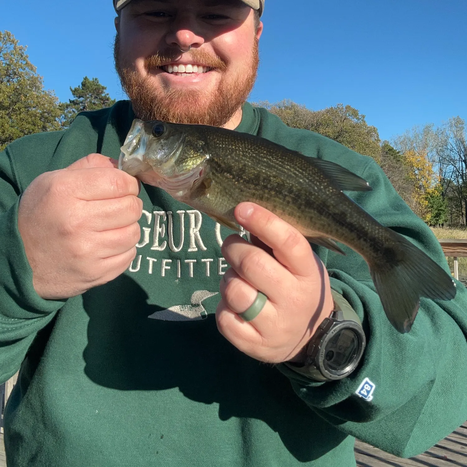 Largemouth bass caught on Fishbrain