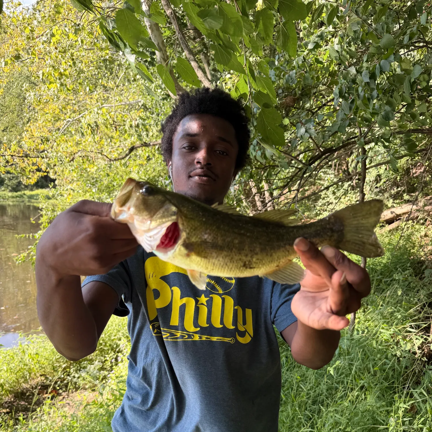 Largemouth bass caught on Fishbrain