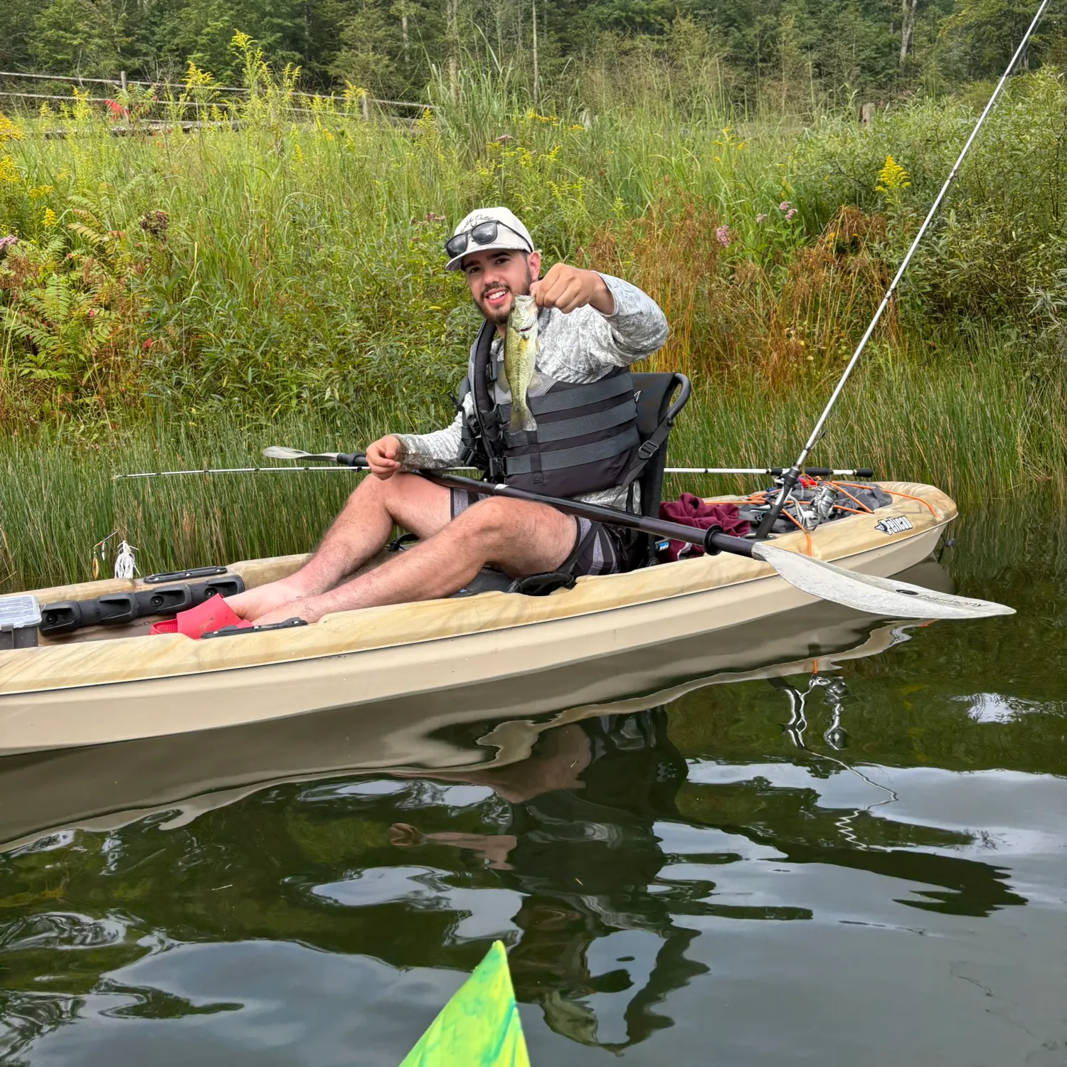 Largemouth bass caught on Fishbrain