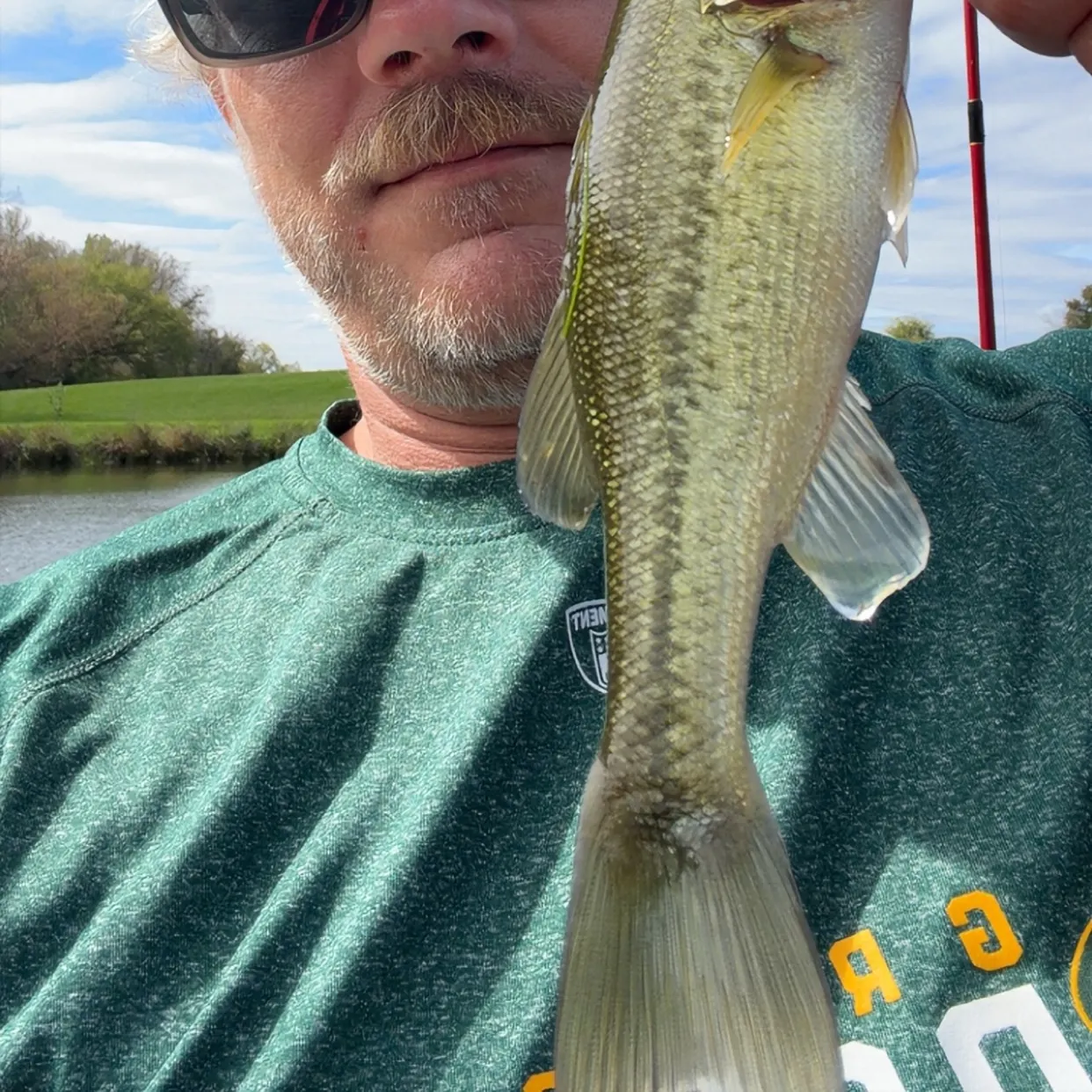 Largemouth bass caught on Fishbrain