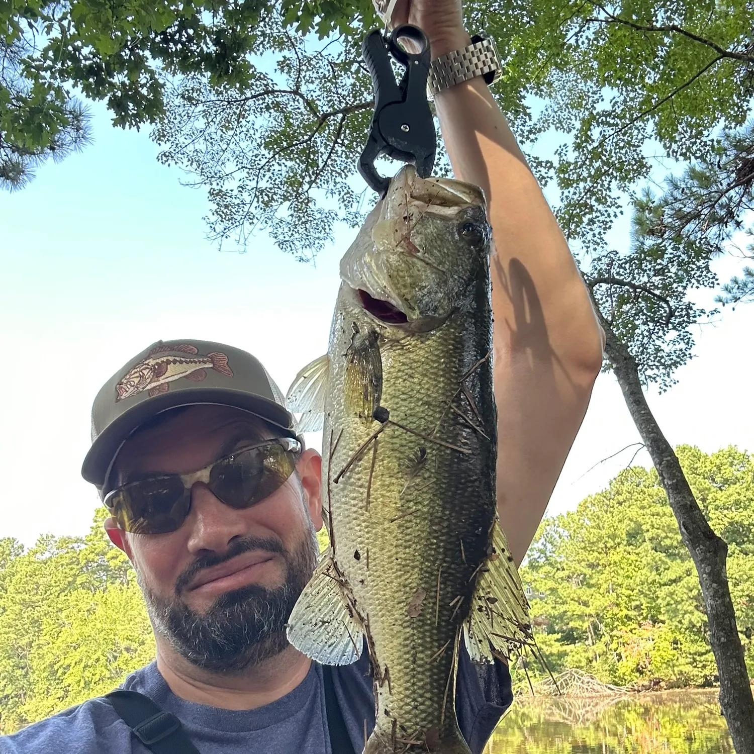 Largemouth bass caught on Fishbrain