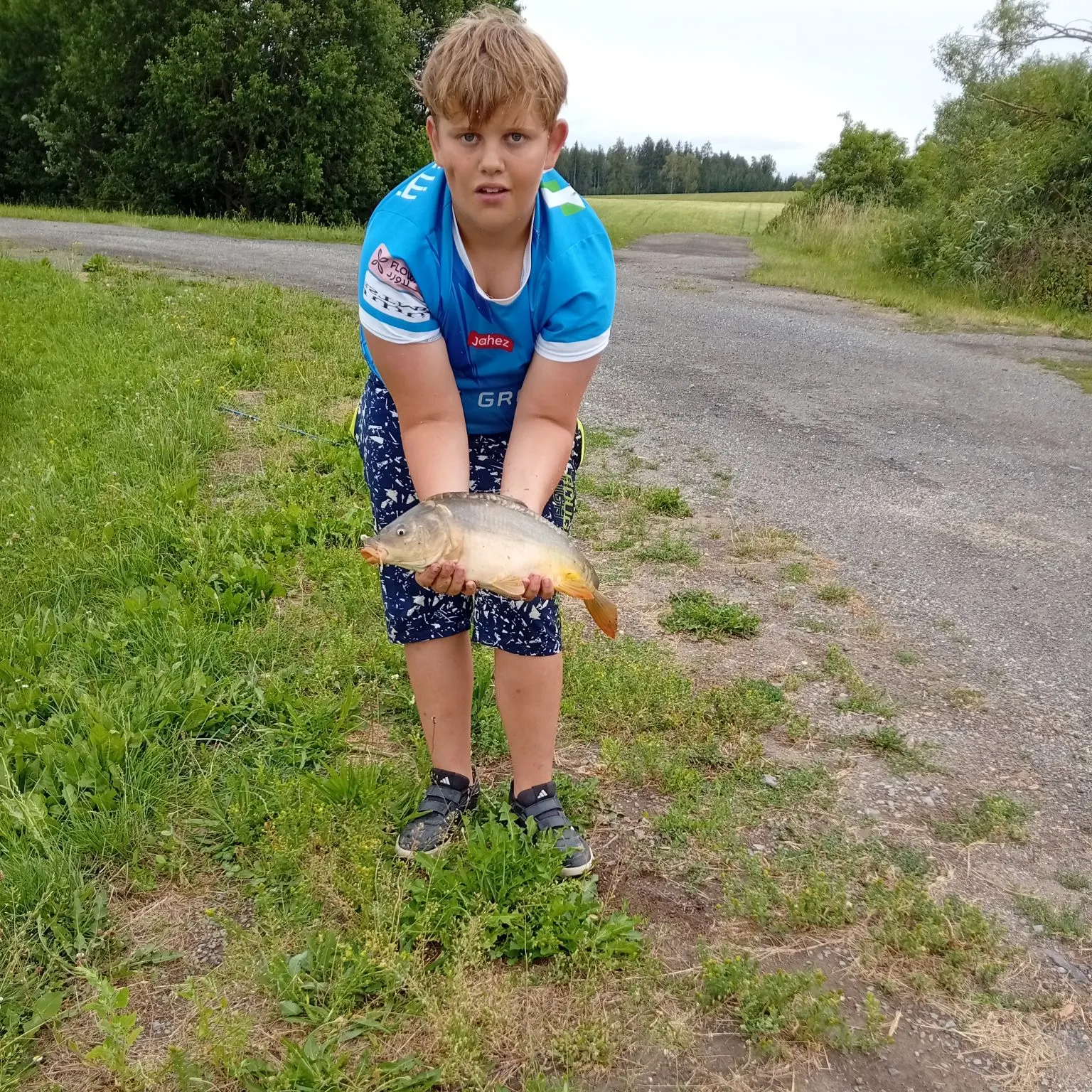 Leather carp caught on Fishbrain