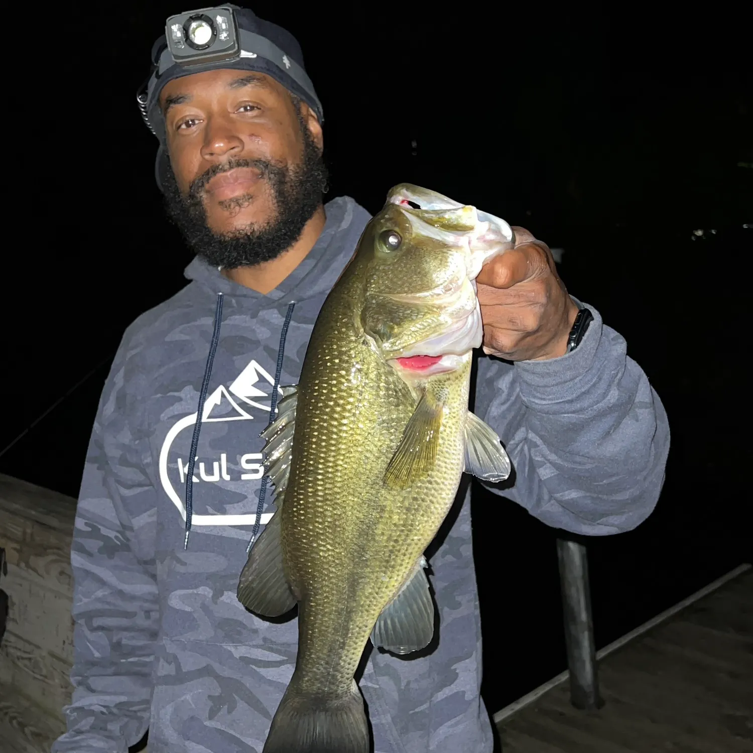 Largemouth bass caught on Fishbrain