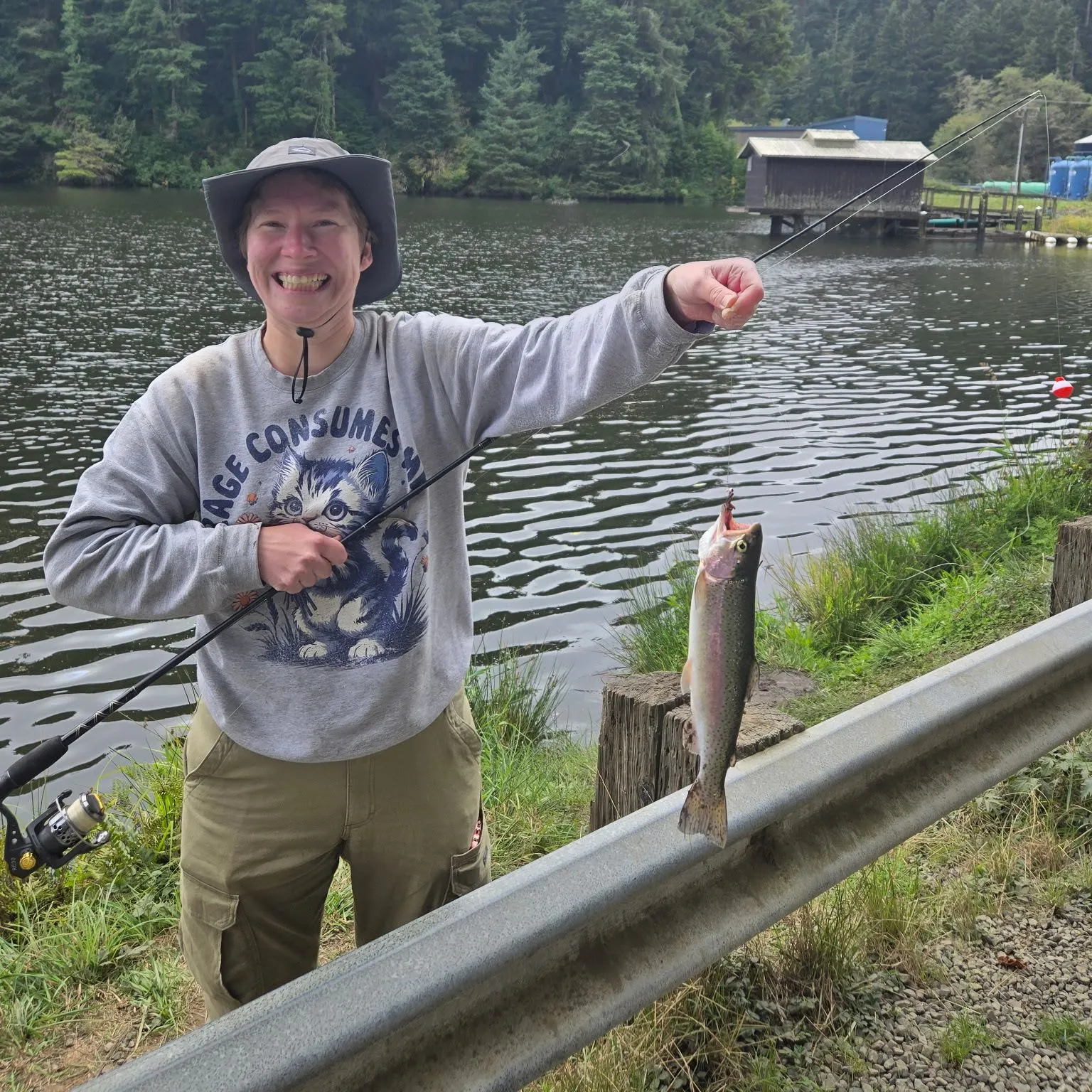 Rainbow trout caught on Fishbrain