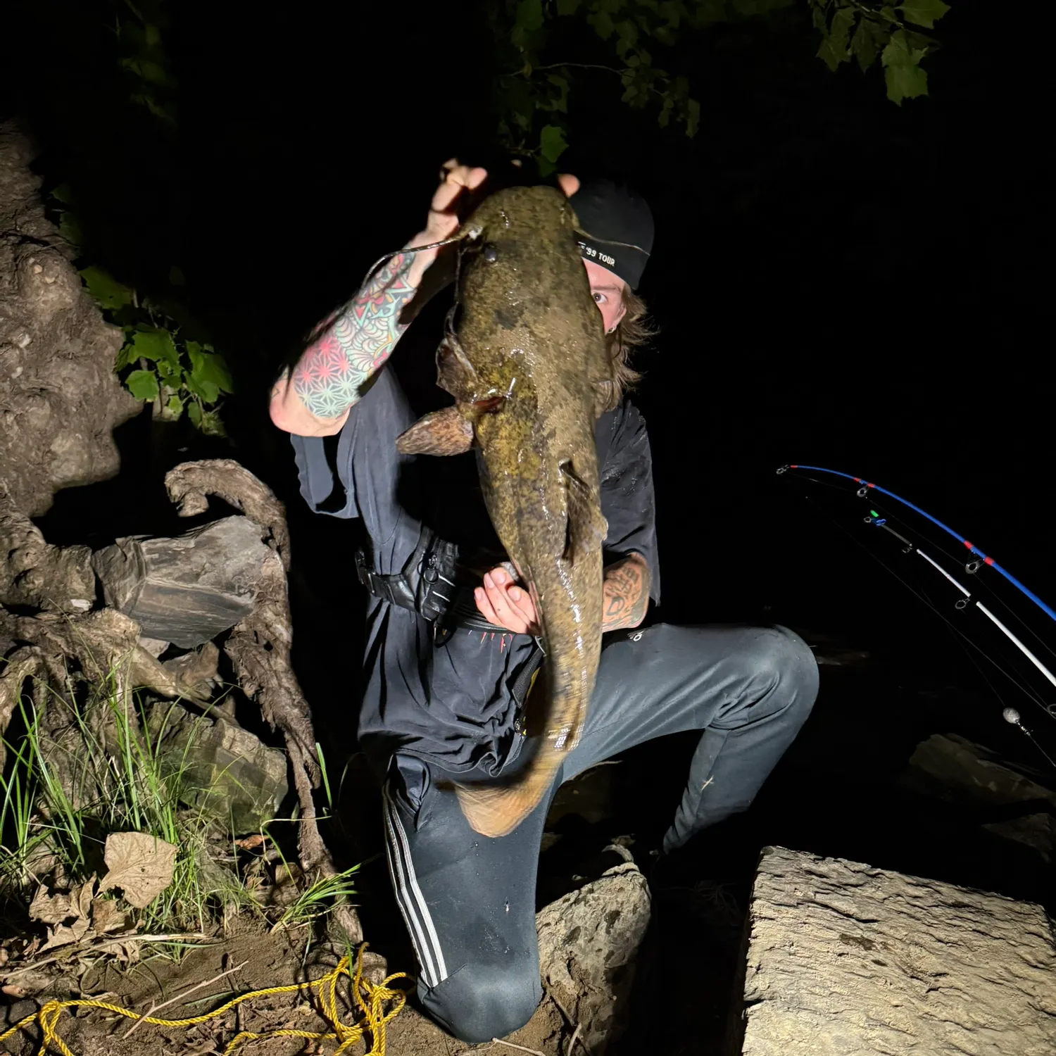 Flathead catfish caught on Fishbrain