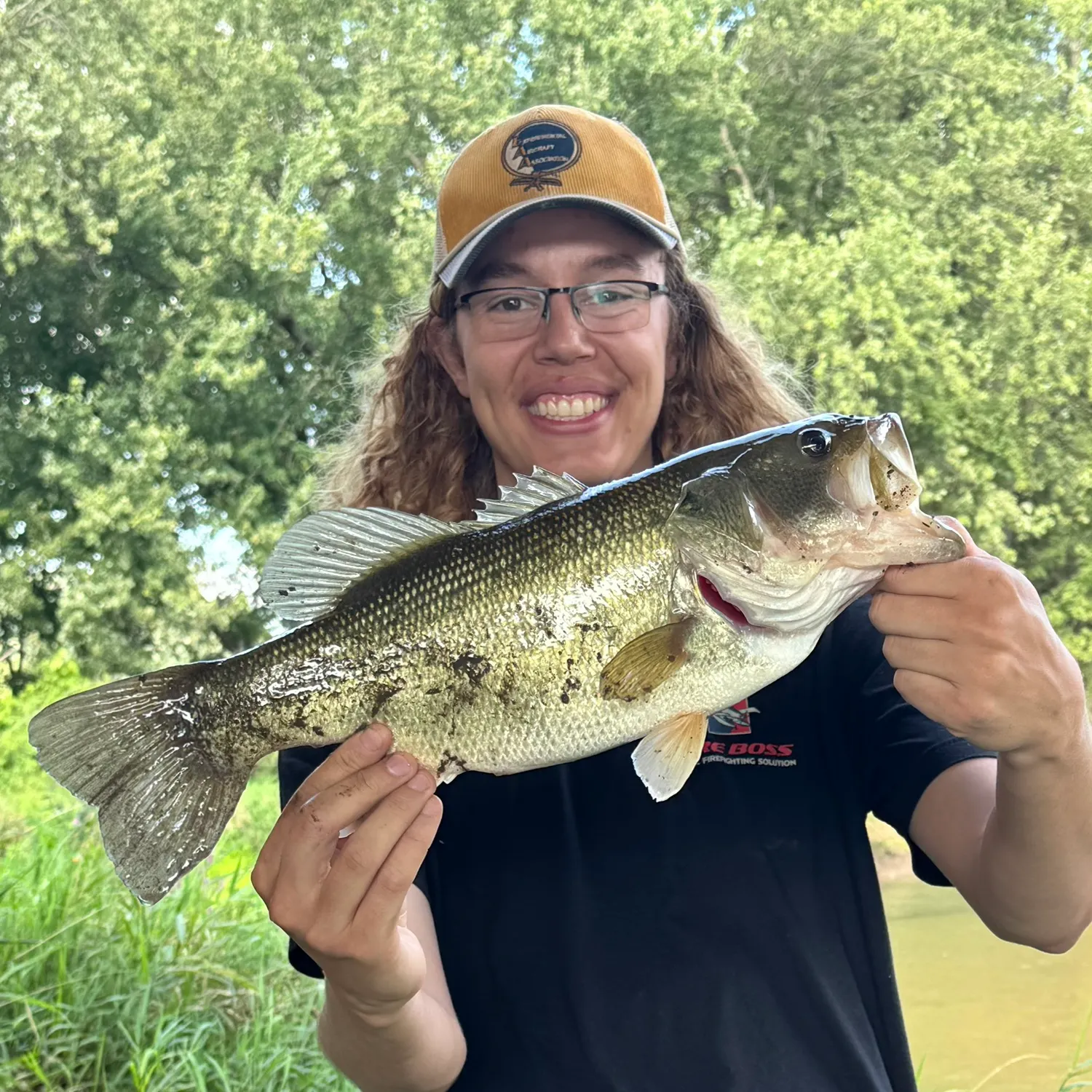 Largemouth bass caught on Fishbrain