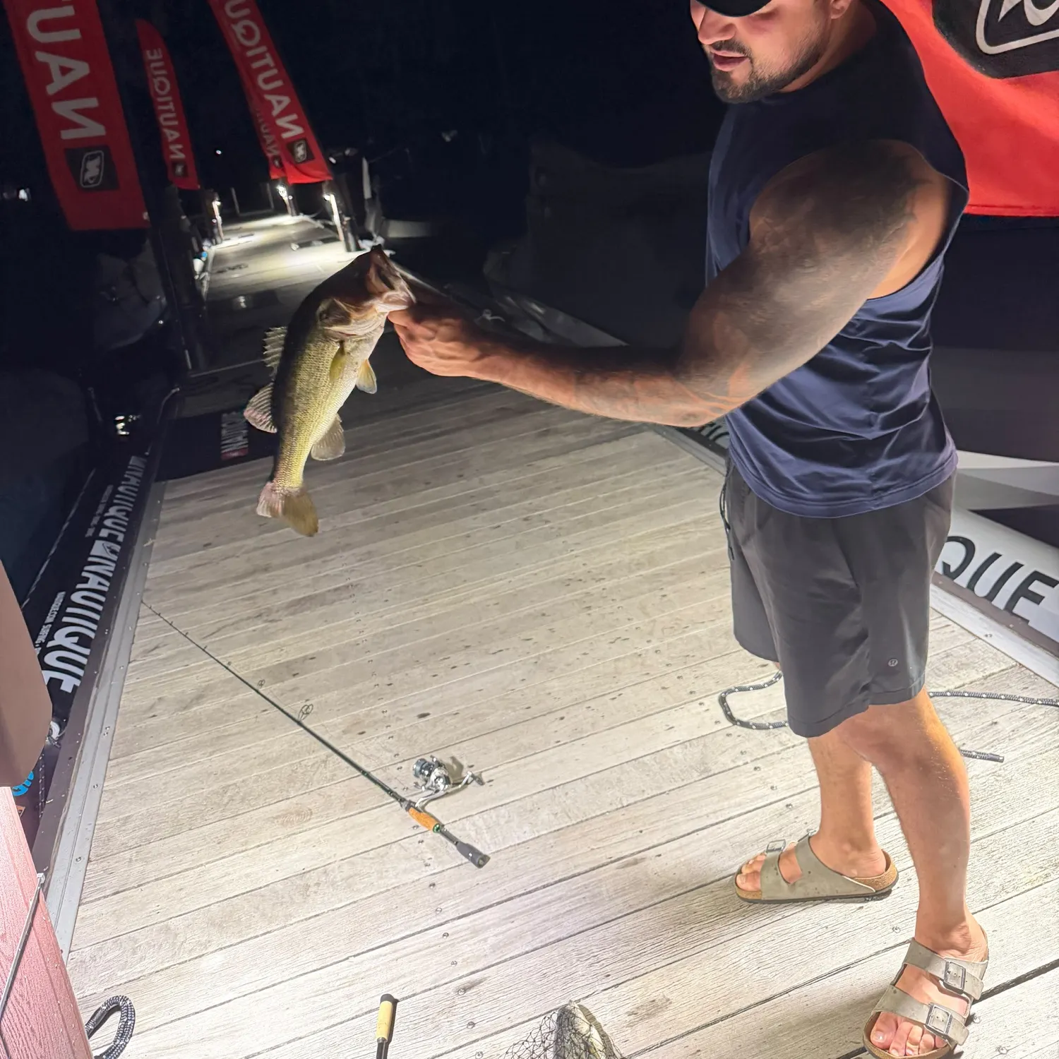 Largemouth bass caught on Fishbrain