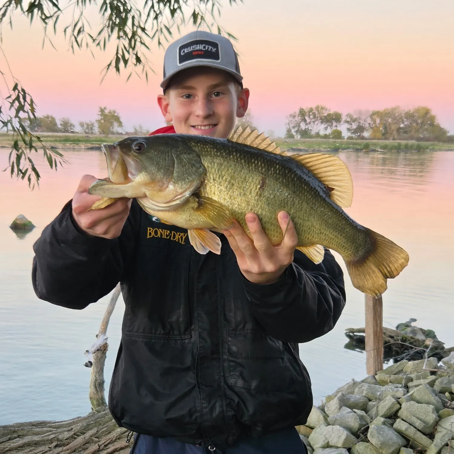 Largemouth bass caught on Fishbrain