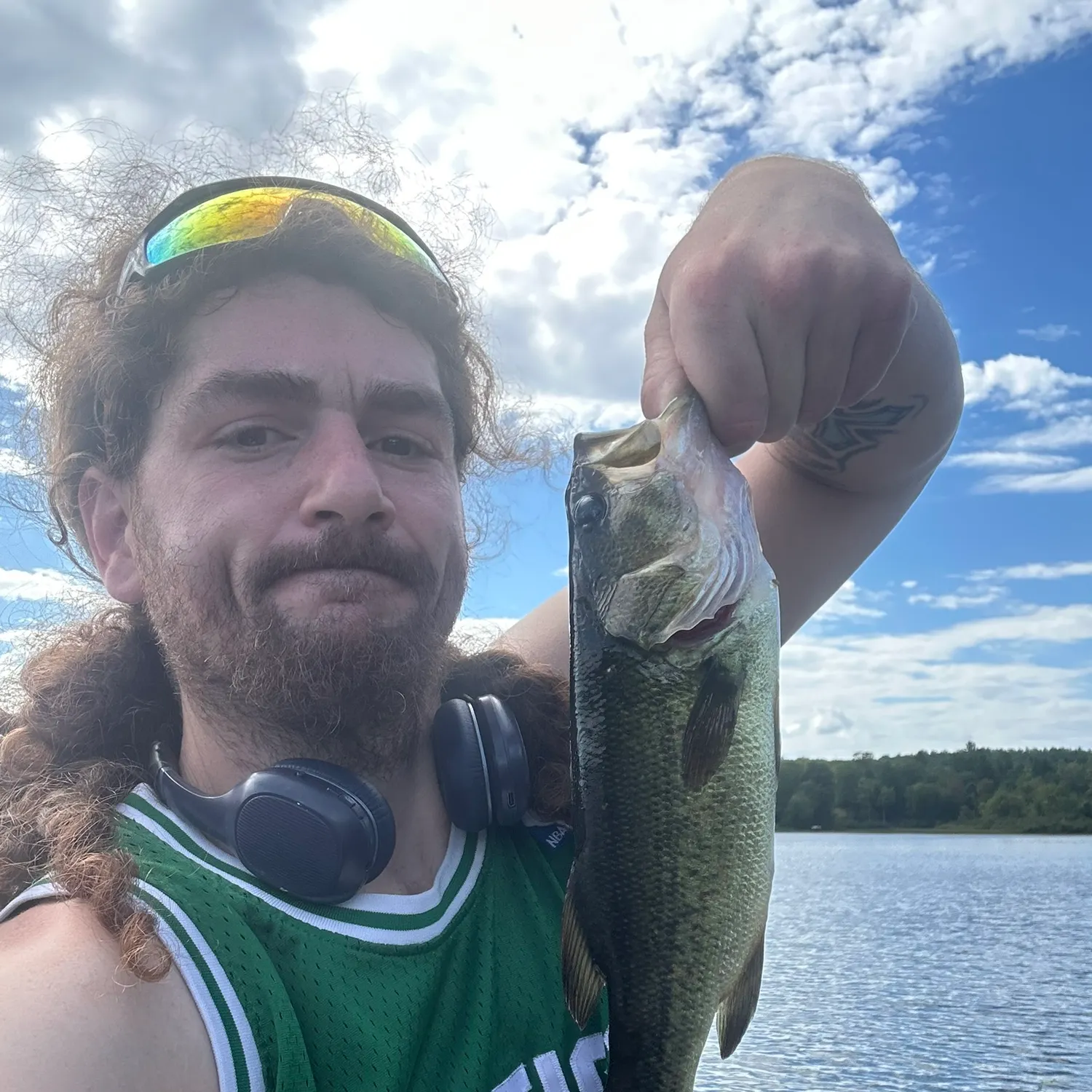 Largemouth bass caught on Fishbrain
