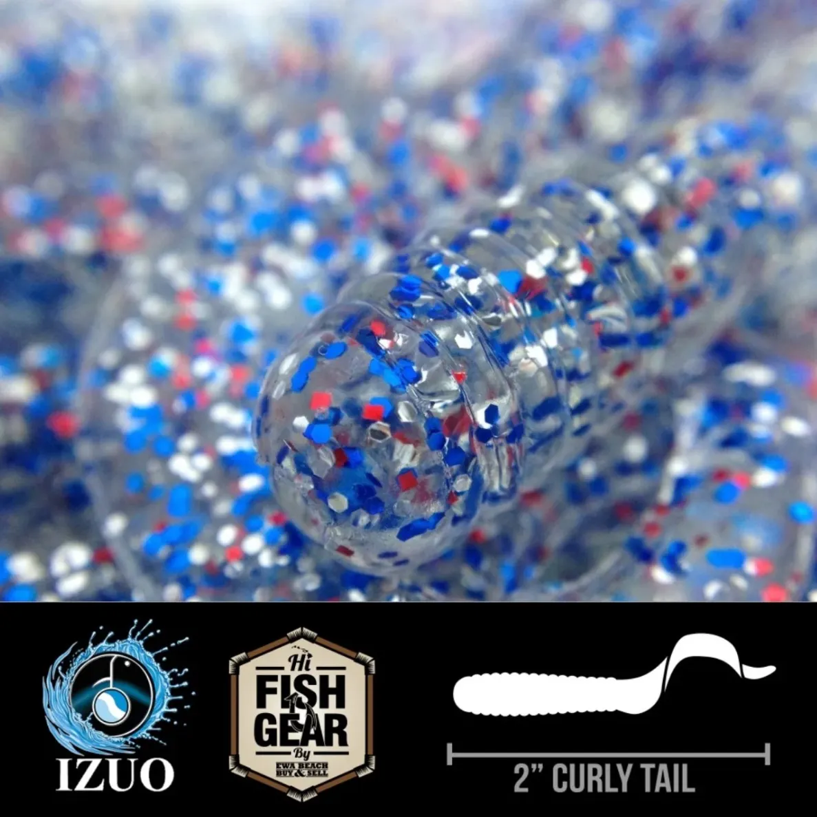 Hawaiian Angler 2" Curly Tail Grubs