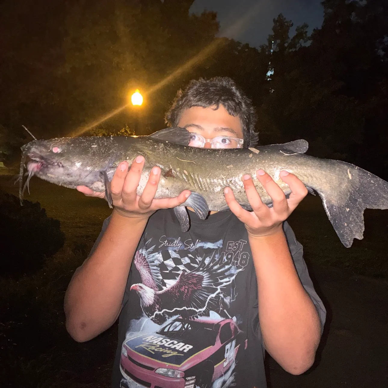 Channel catfish caught on Fishbrain