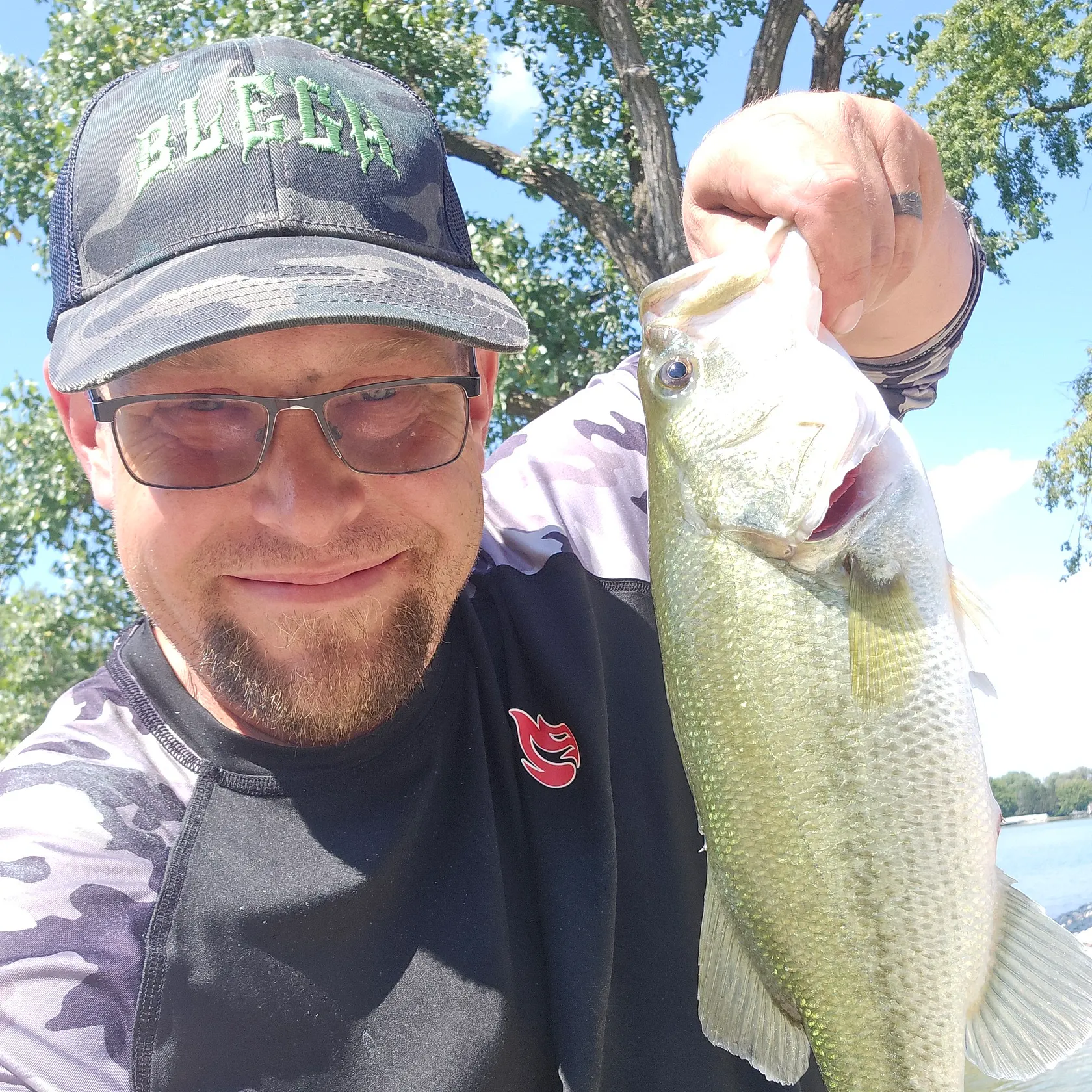 Largemouth bass caught on Fishbrain