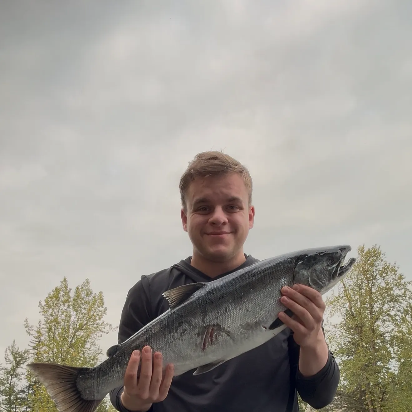 Coho salmon caught on Fishbrain