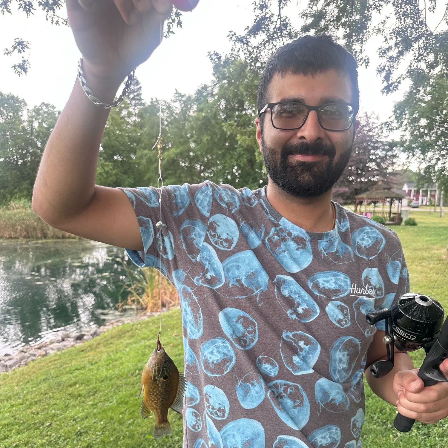 Greengill hybrid caught on Fishbrain