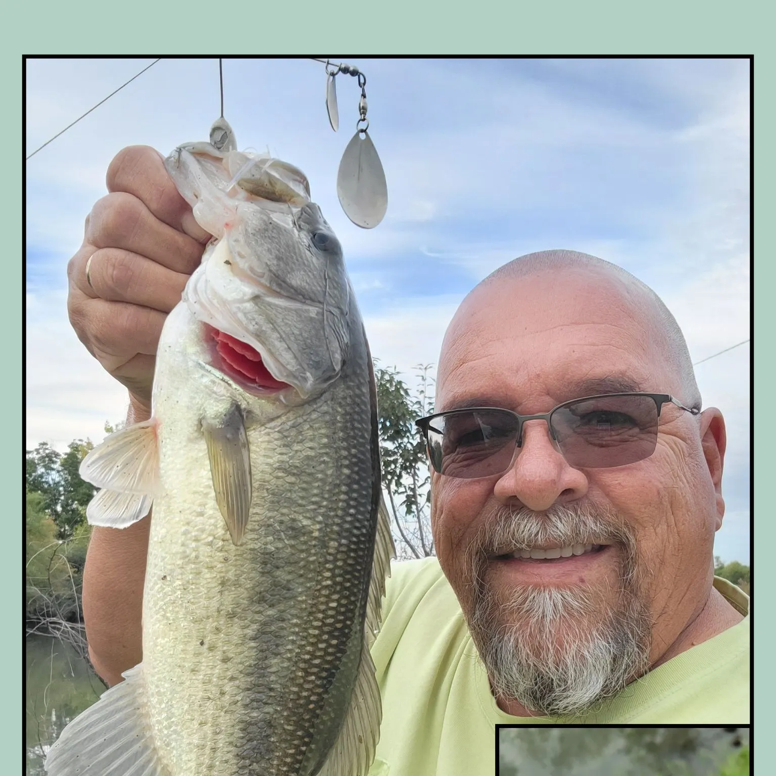 Largemouth bass caught on Fishbrain