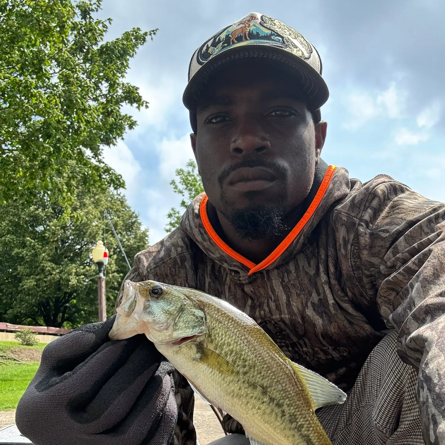 Largemouth bass caught on Fishbrain