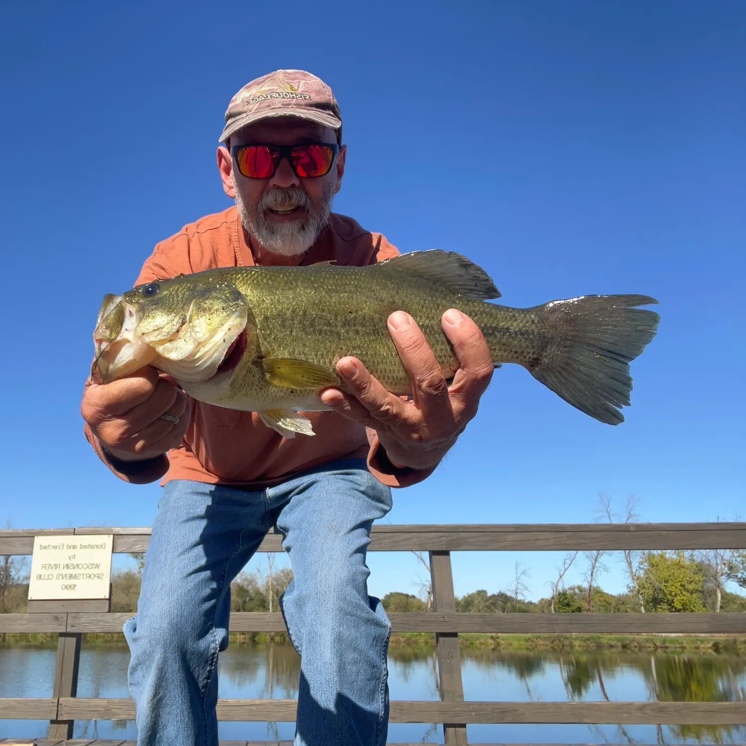 Largemouth bass caught on Fishbrain