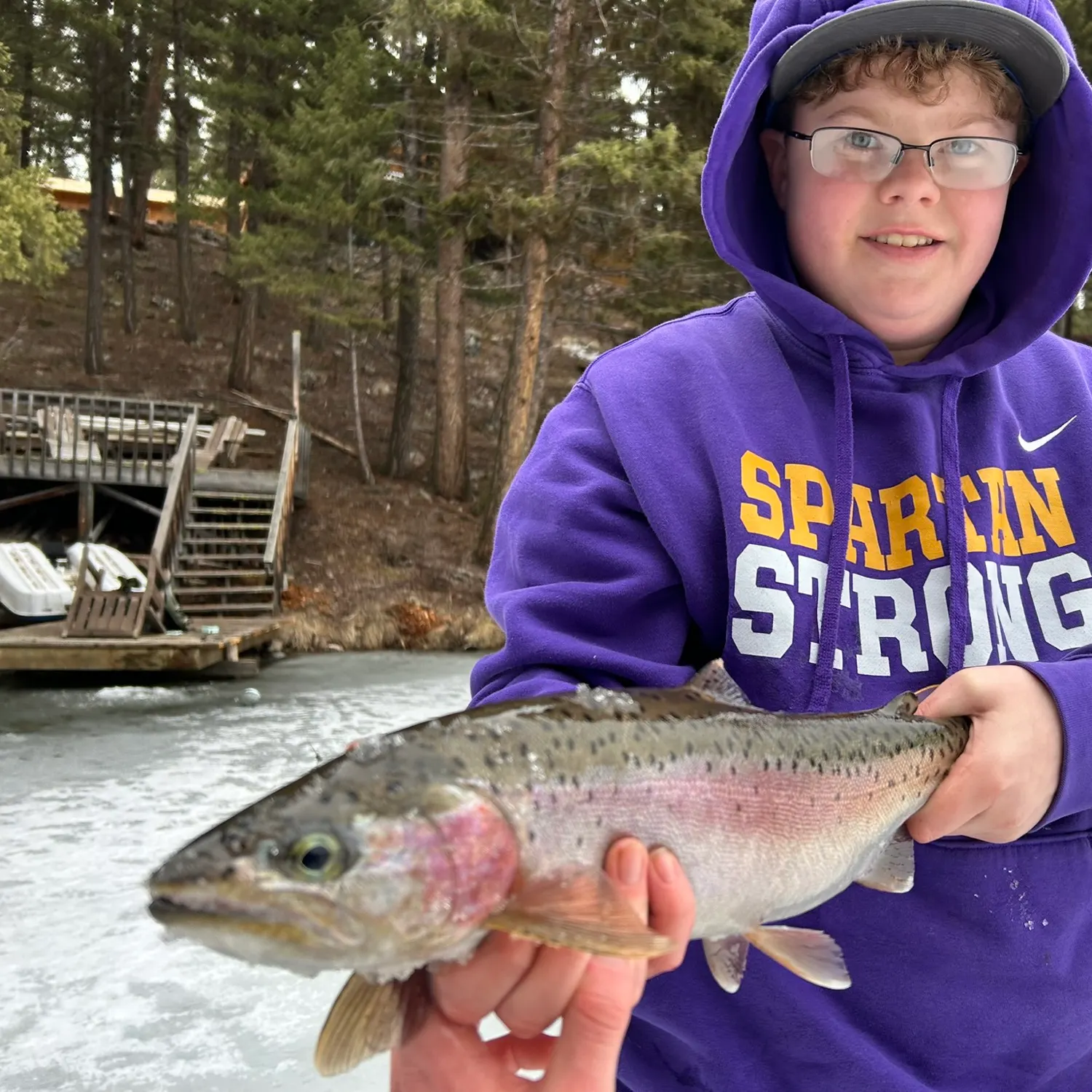 Rainbow trout caught on Fishbrain