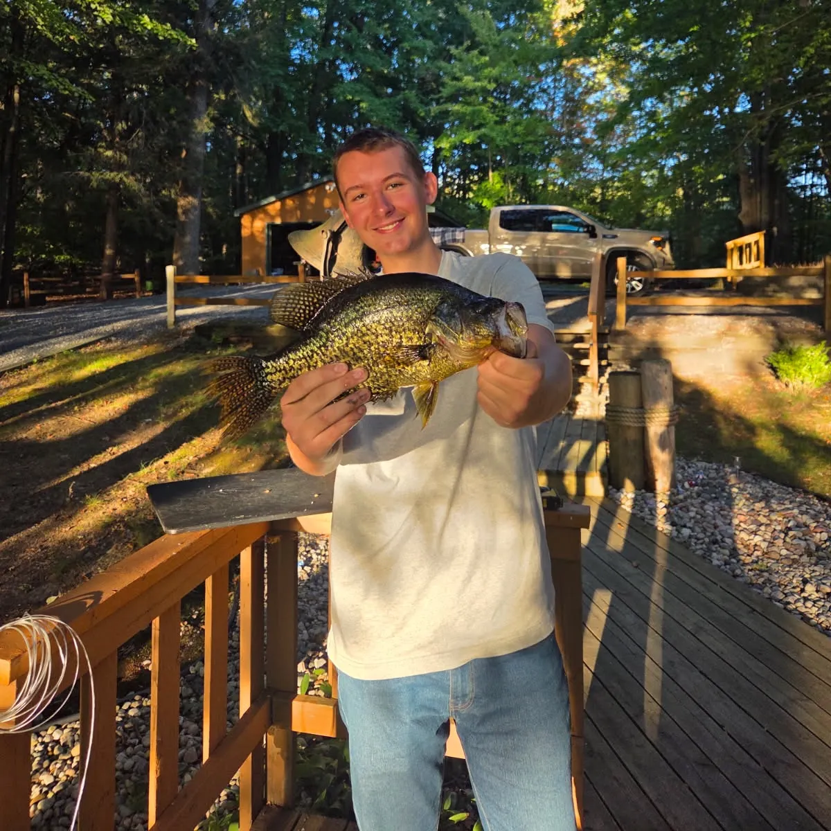 Black crappie caught on Fishbrain
