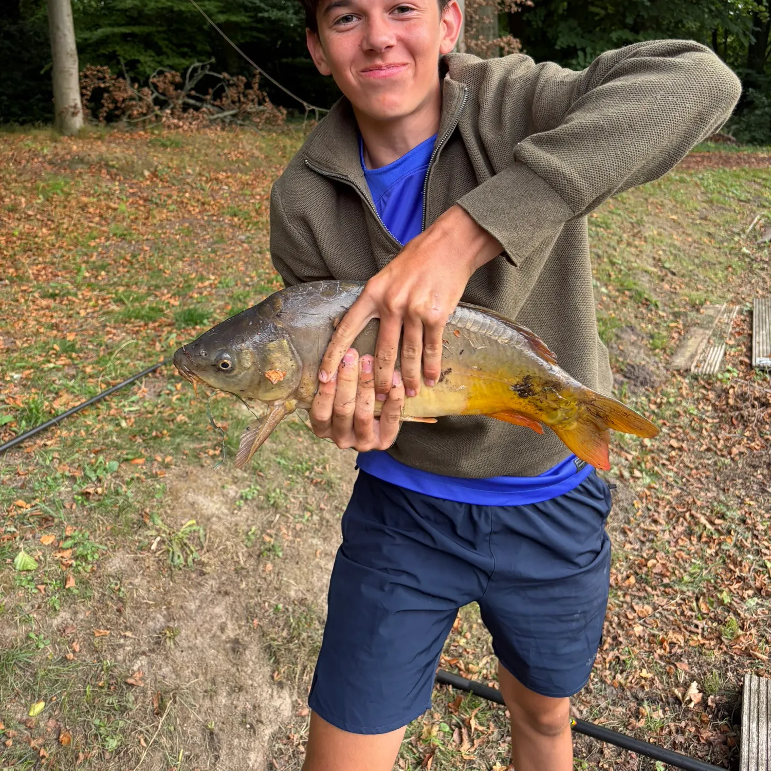 Leather carp caught on Fishbrain
