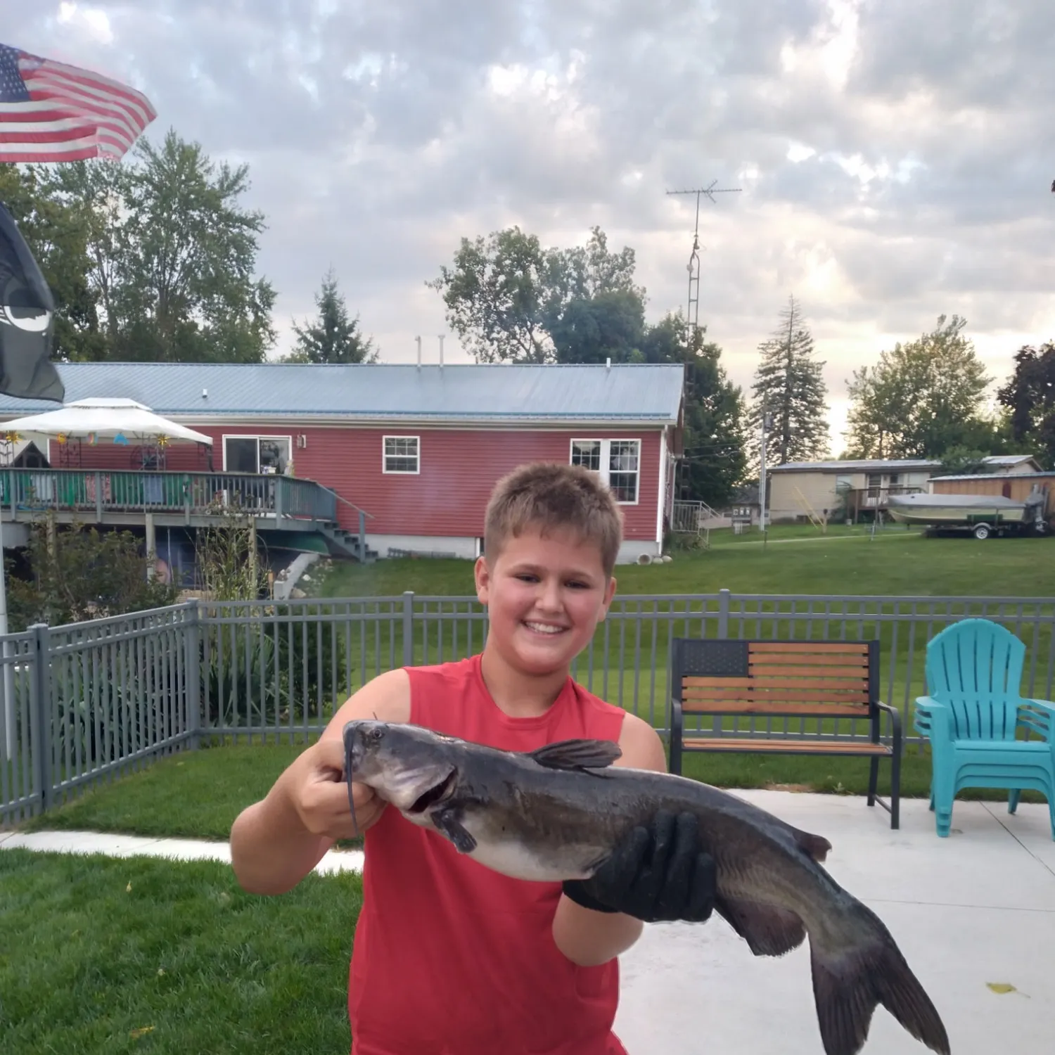 Channel catfish caught on Fishbrain