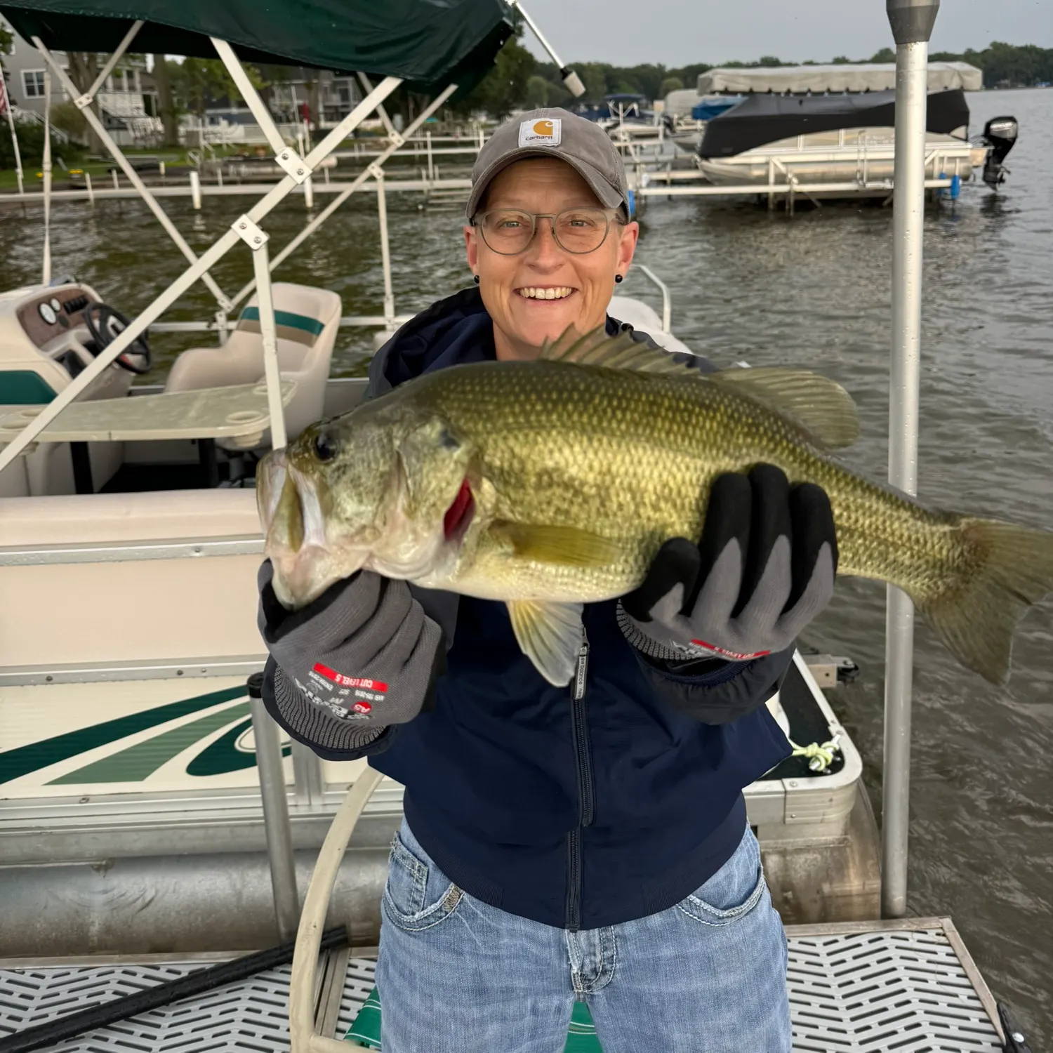 Largemouth bass caught on Fishbrain