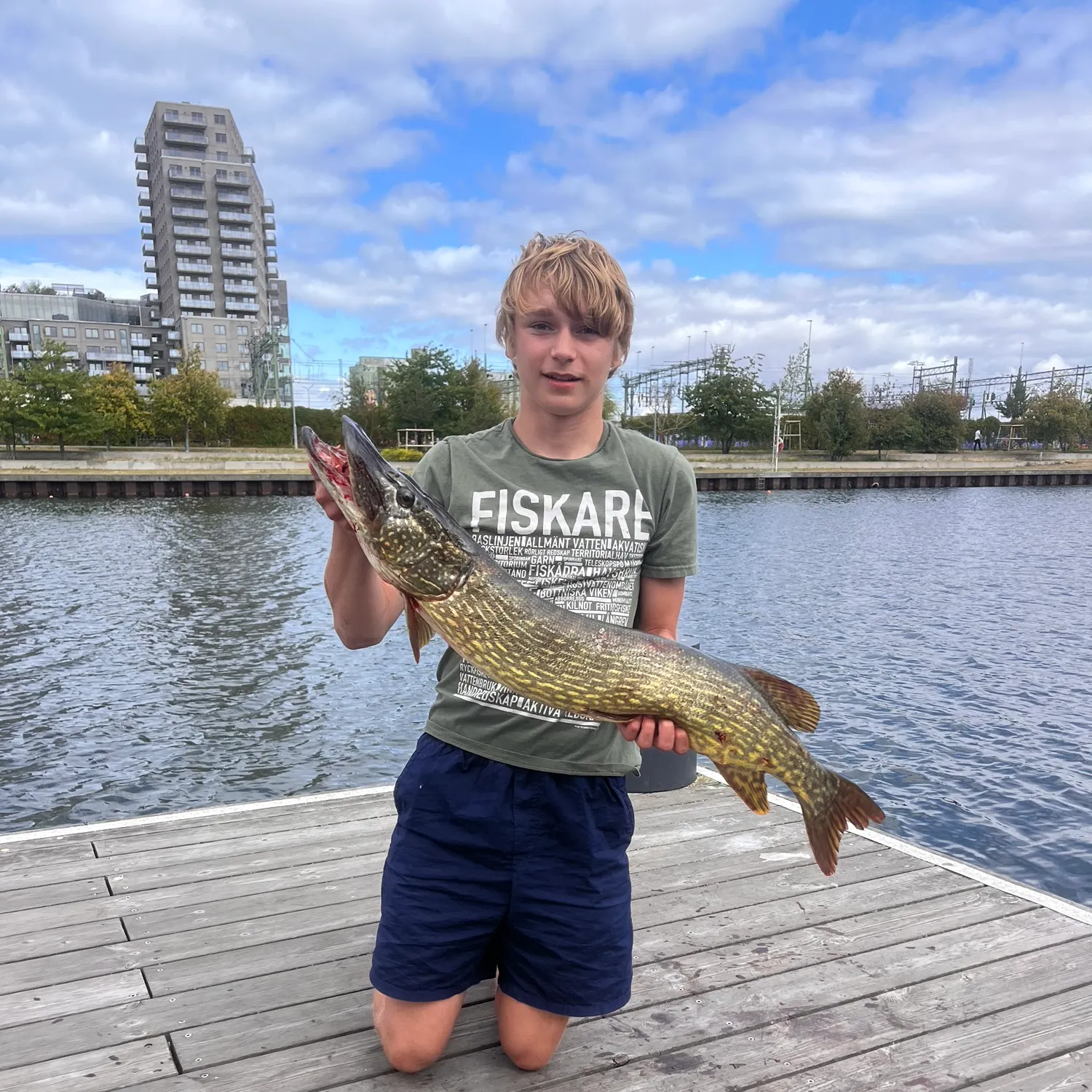 Northern pike caught on Fishbrain