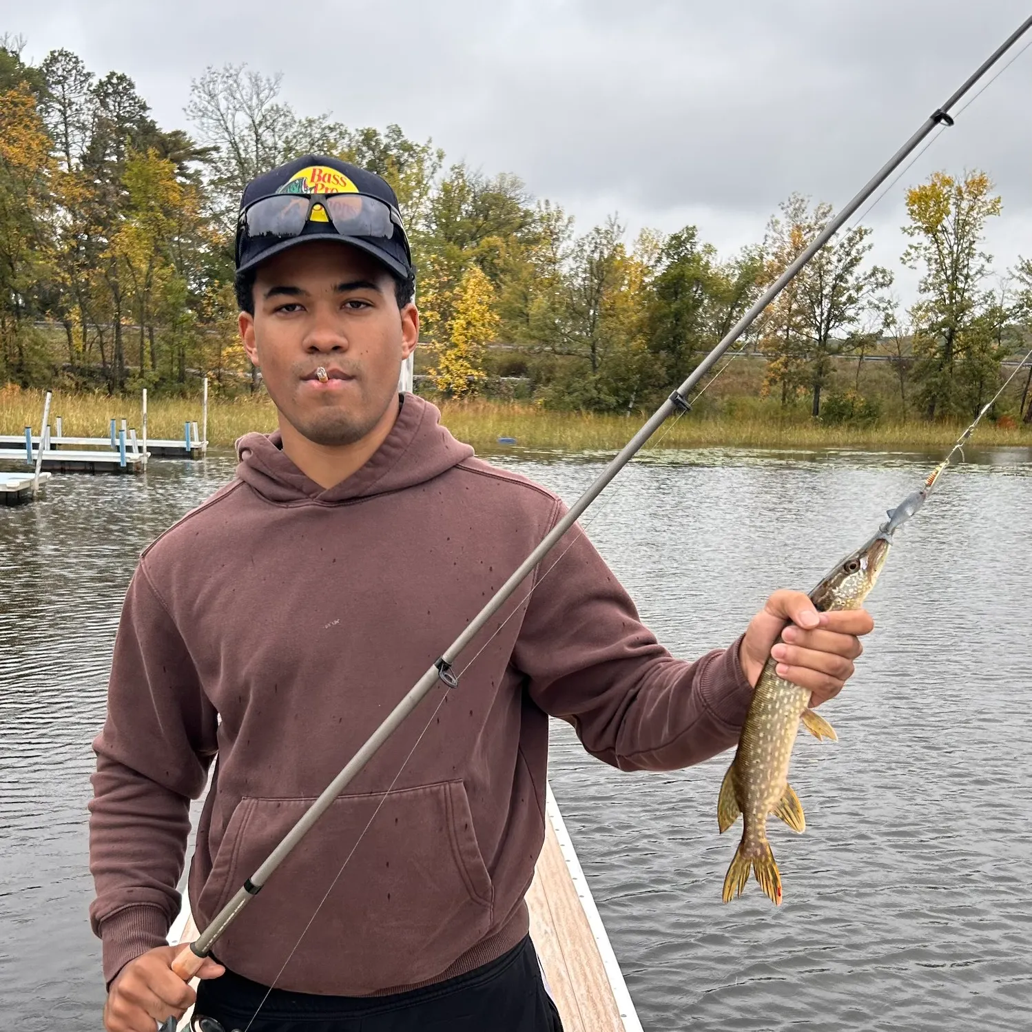 Northern pike caught on Fishbrain