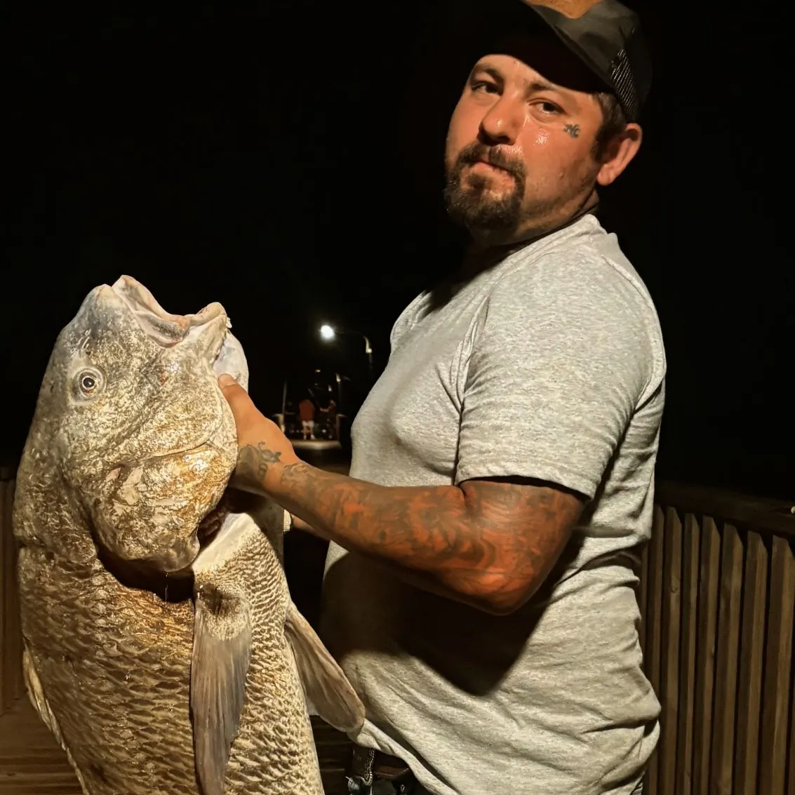 Black drum caught on Fishbrain