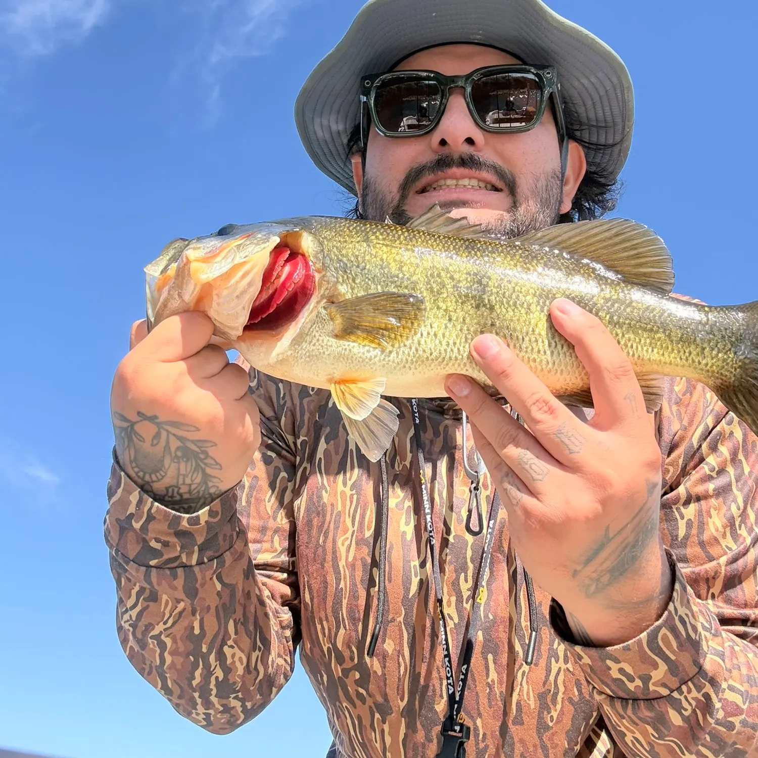 Largemouth bass caught on Fishbrain