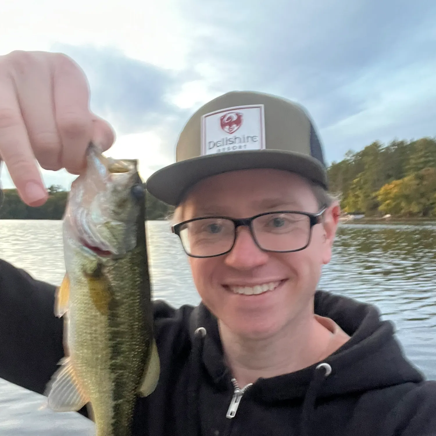 Largemouth bass caught on Fishbrain