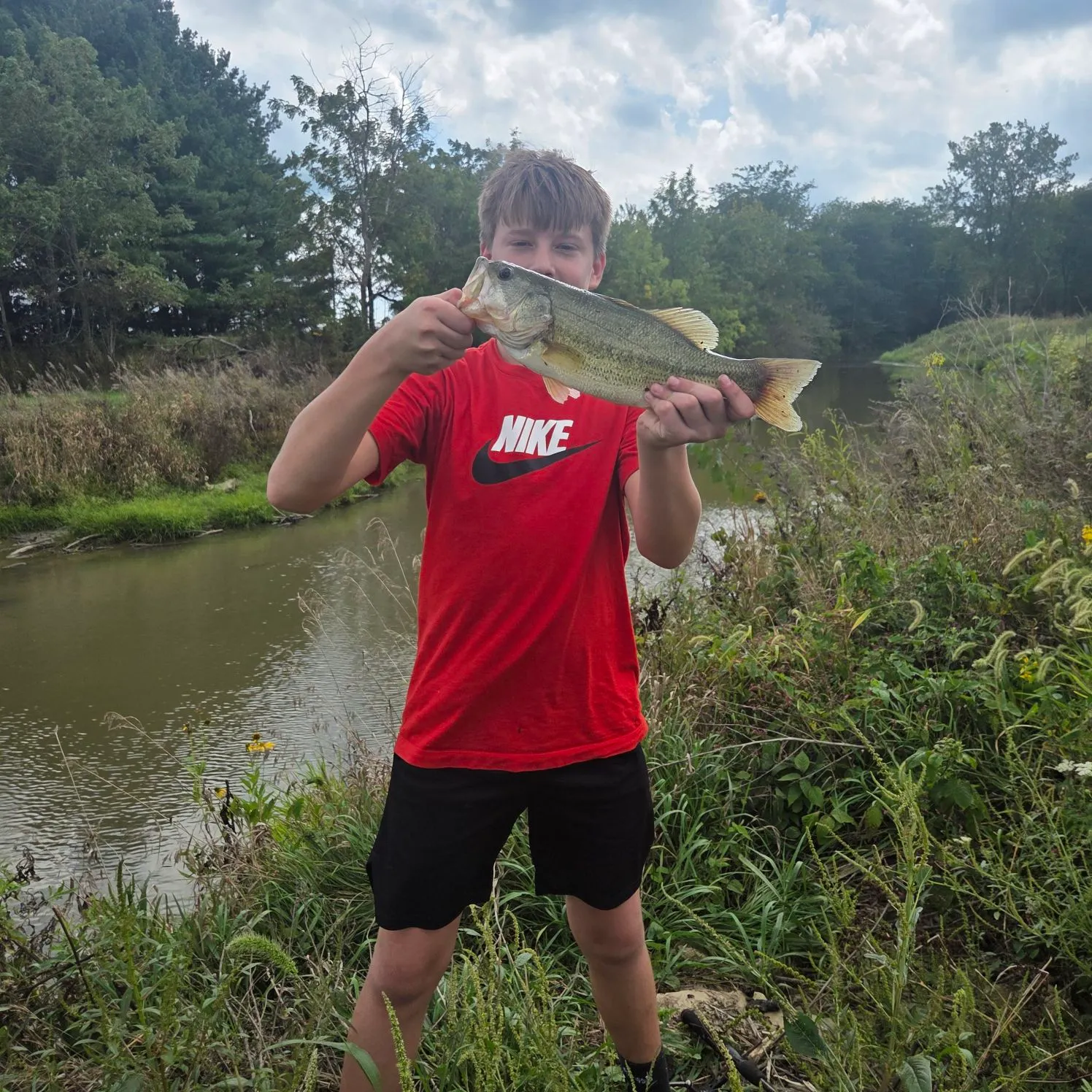 Largemouth bass caught on Fishbrain