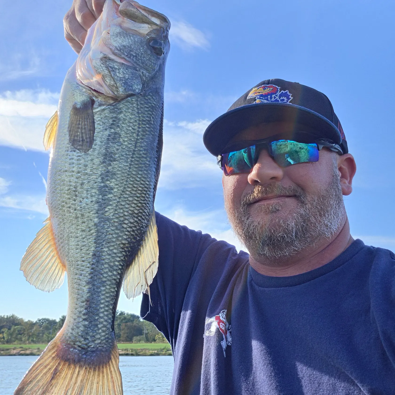 Largemouth bass caught on Fishbrain