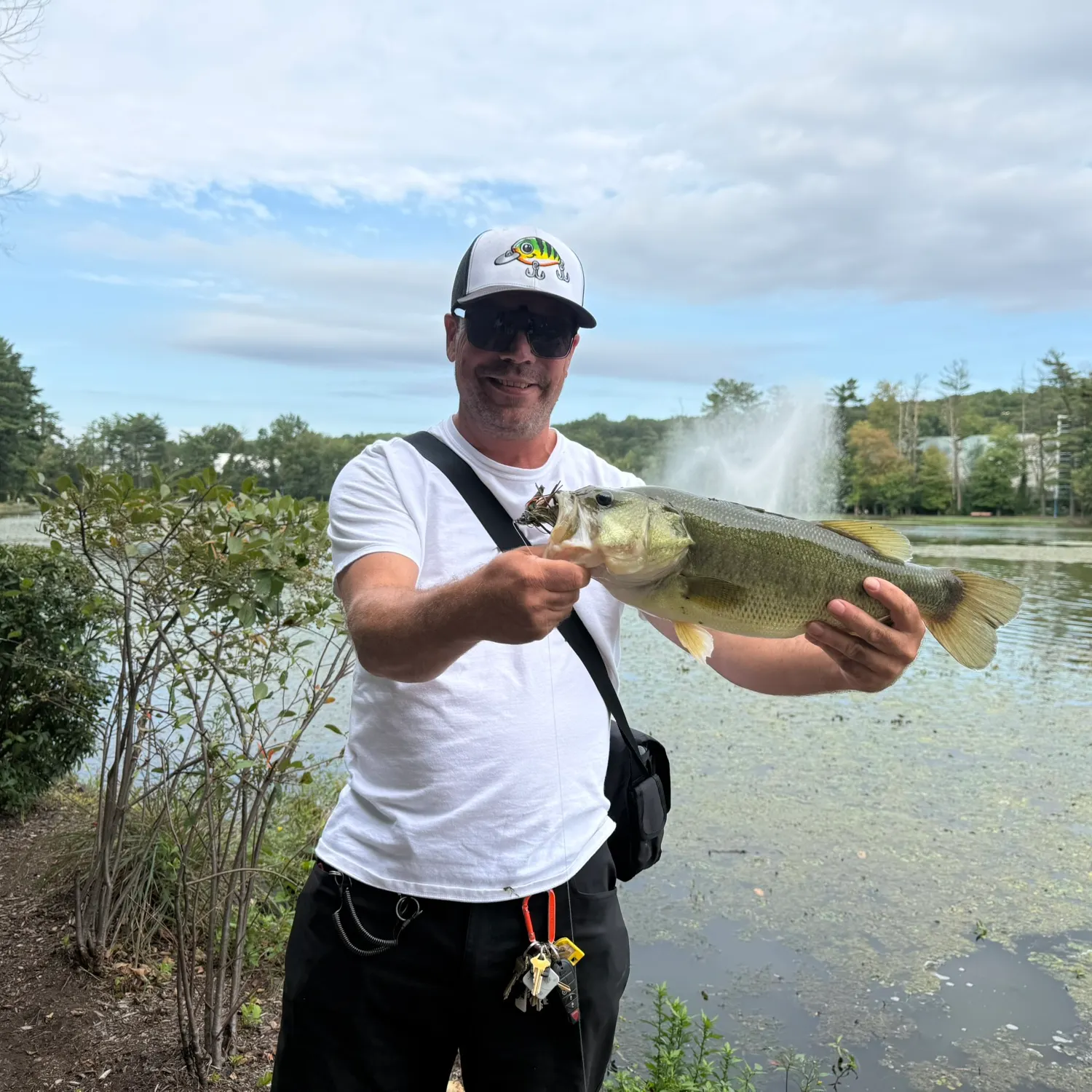 Largemouth bass caught on Fishbrain