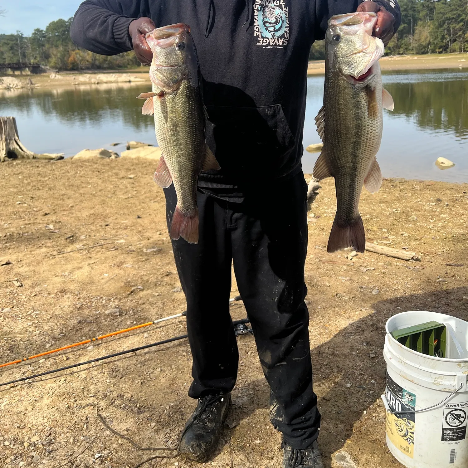 Largemouth bass caught on Fishbrain