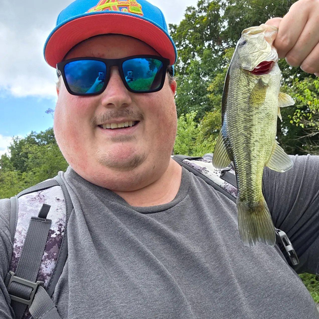 Largemouth bass caught on Fishbrain