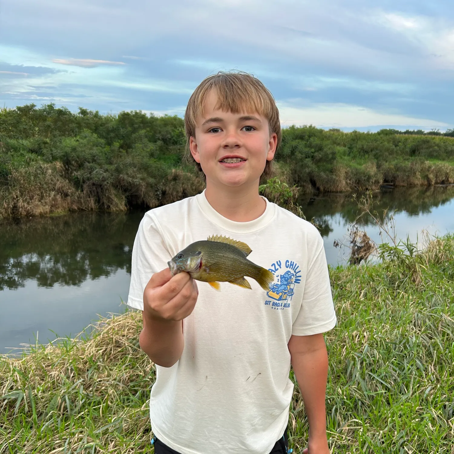 Green sunfish caught on Fishbrain