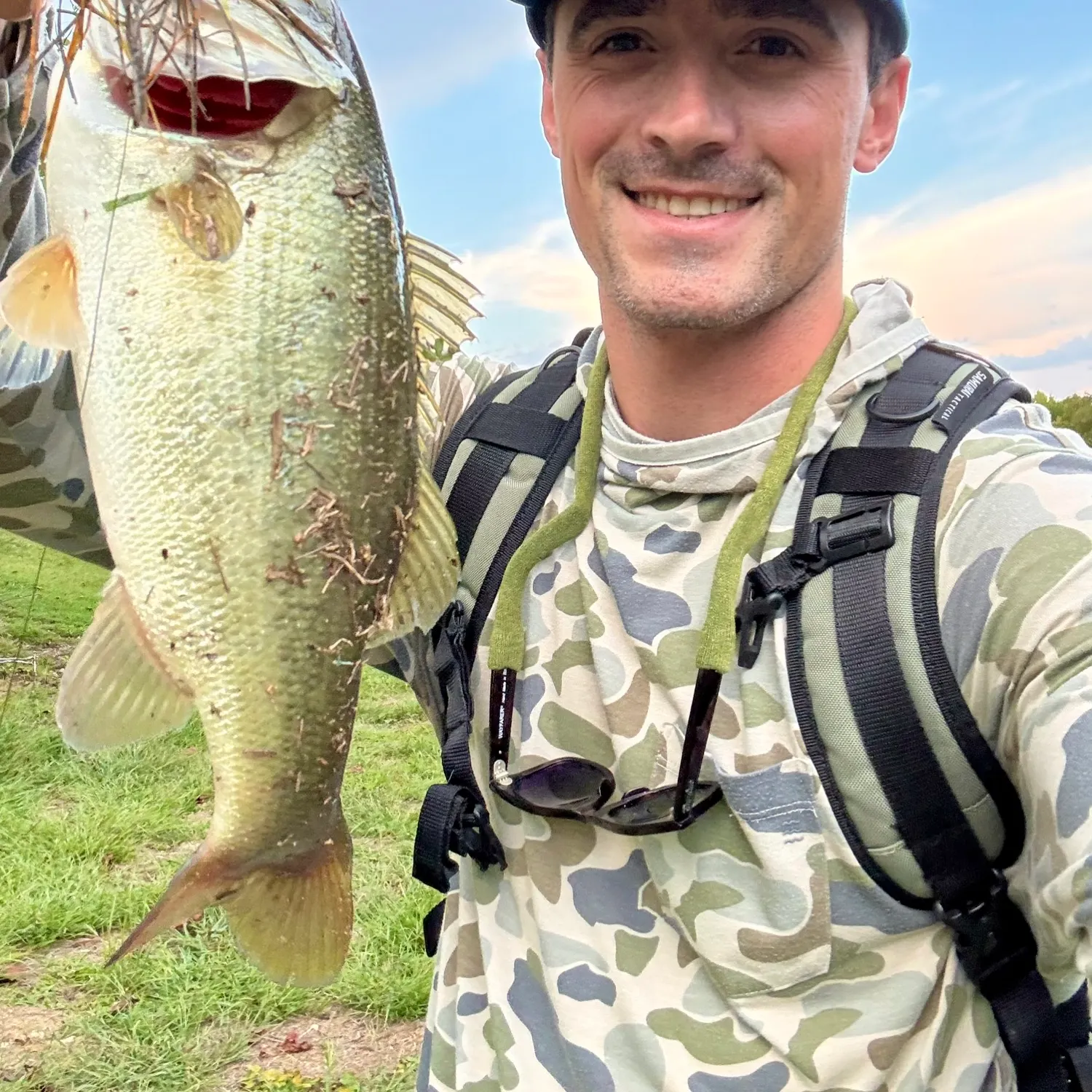 Largemouth bass caught on Fishbrain