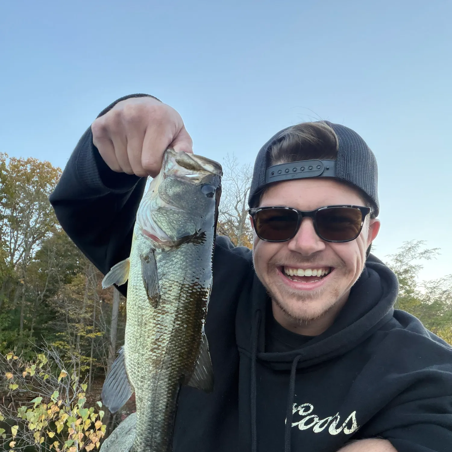 Largemouth bass caught on Fishbrain