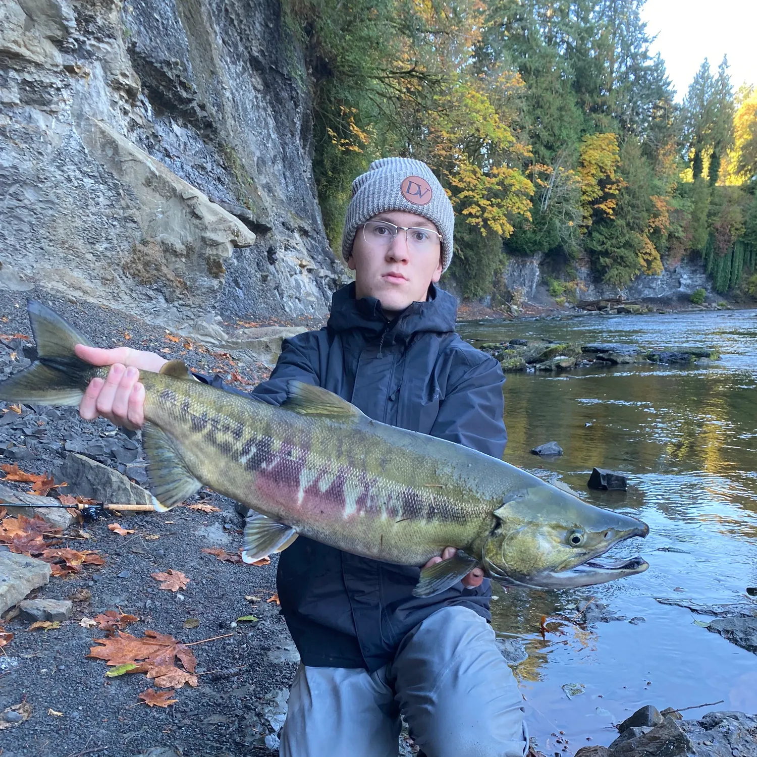 Chum salmon caught on Fishbrain