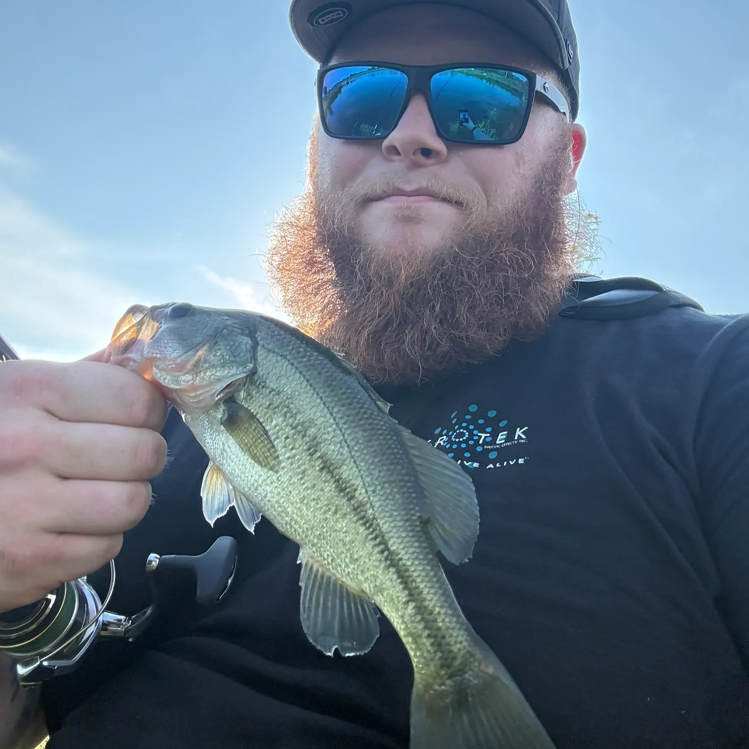 Largemouth bass caught on Fishbrain