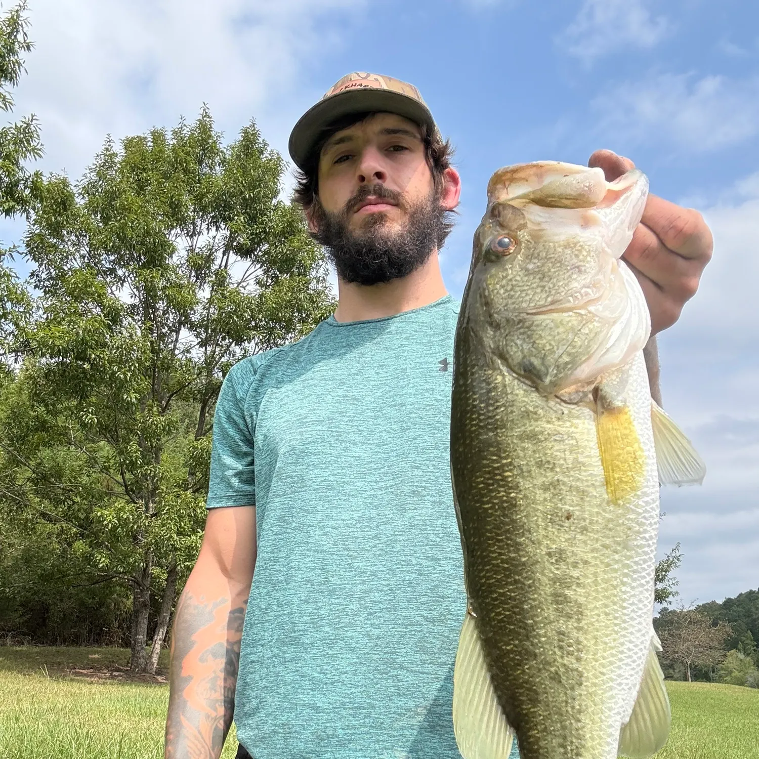 Largemouth bass caught on Fishbrain