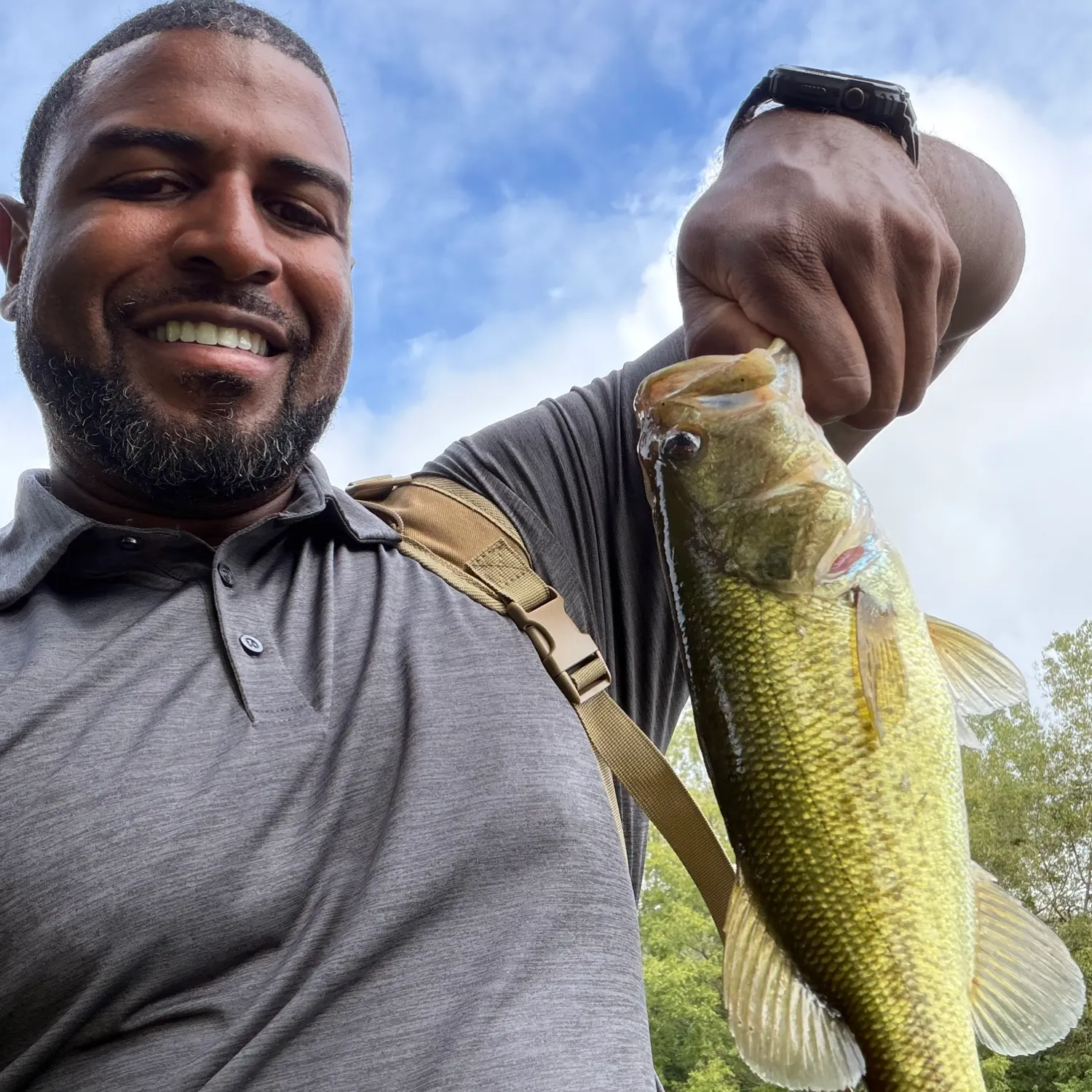 Largemouth bass caught on Fishbrain