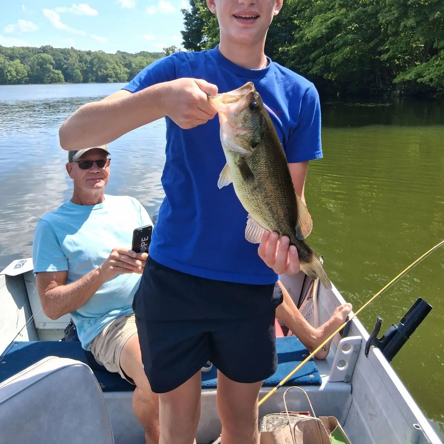 Largemouth bass caught on Fishbrain